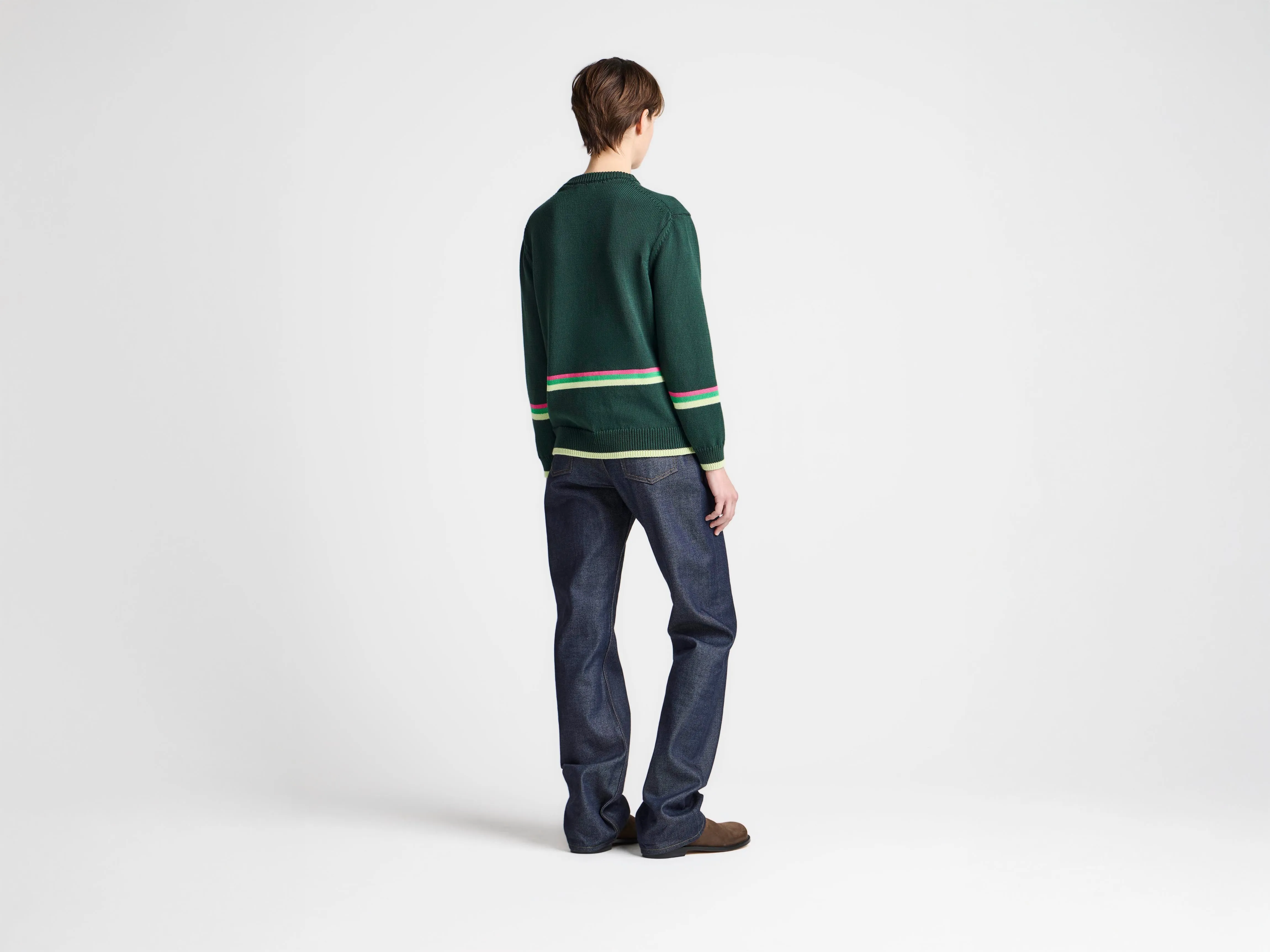 WOMENS SHEEP JUMPER IN DARK GREEN sold by J.W. Anderson product image thumbnail 2