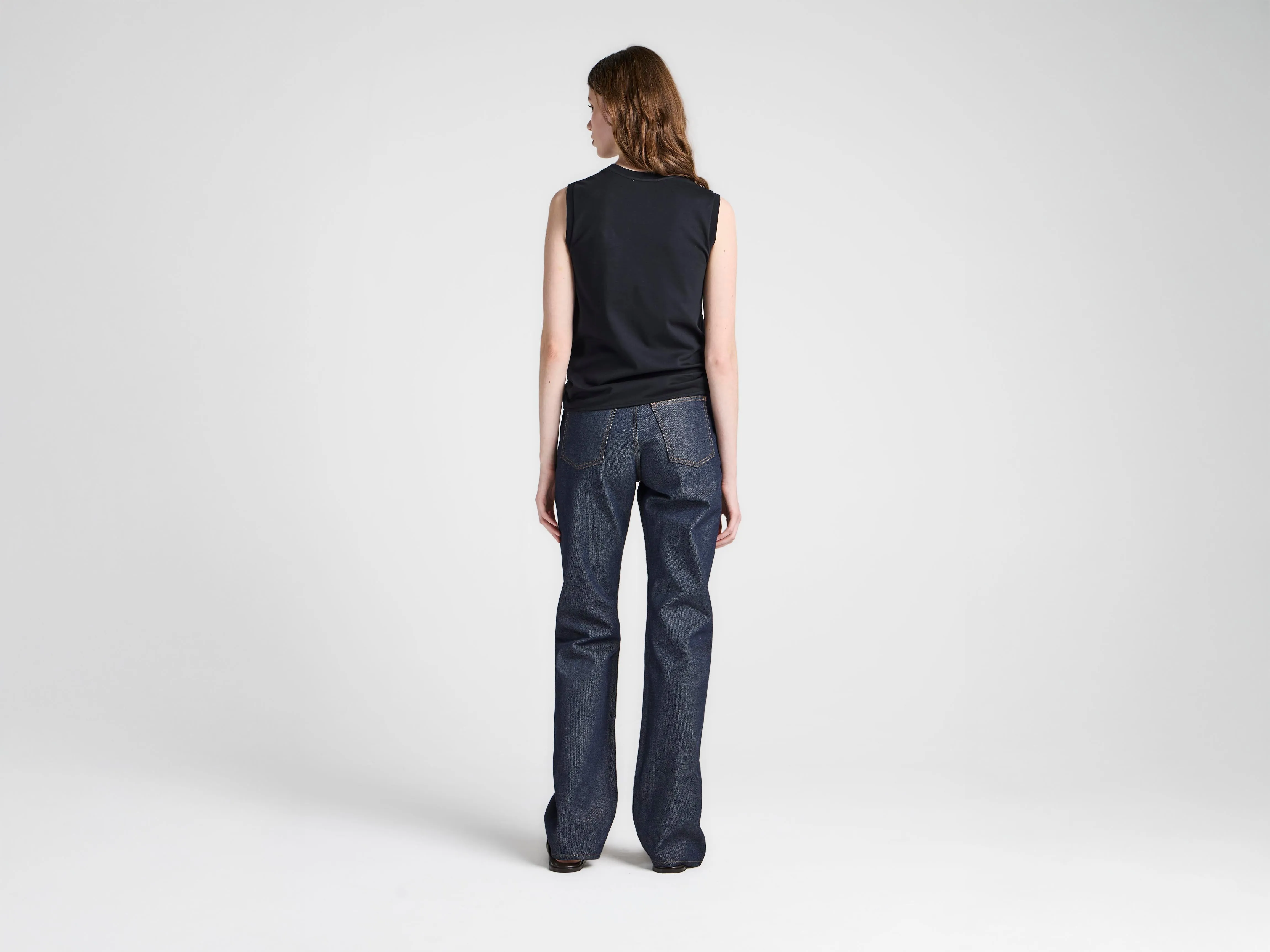 WOMENS HEM KNOT TANK TOP IN BLACK sold by J.W. Anderson product image thumbnail 2