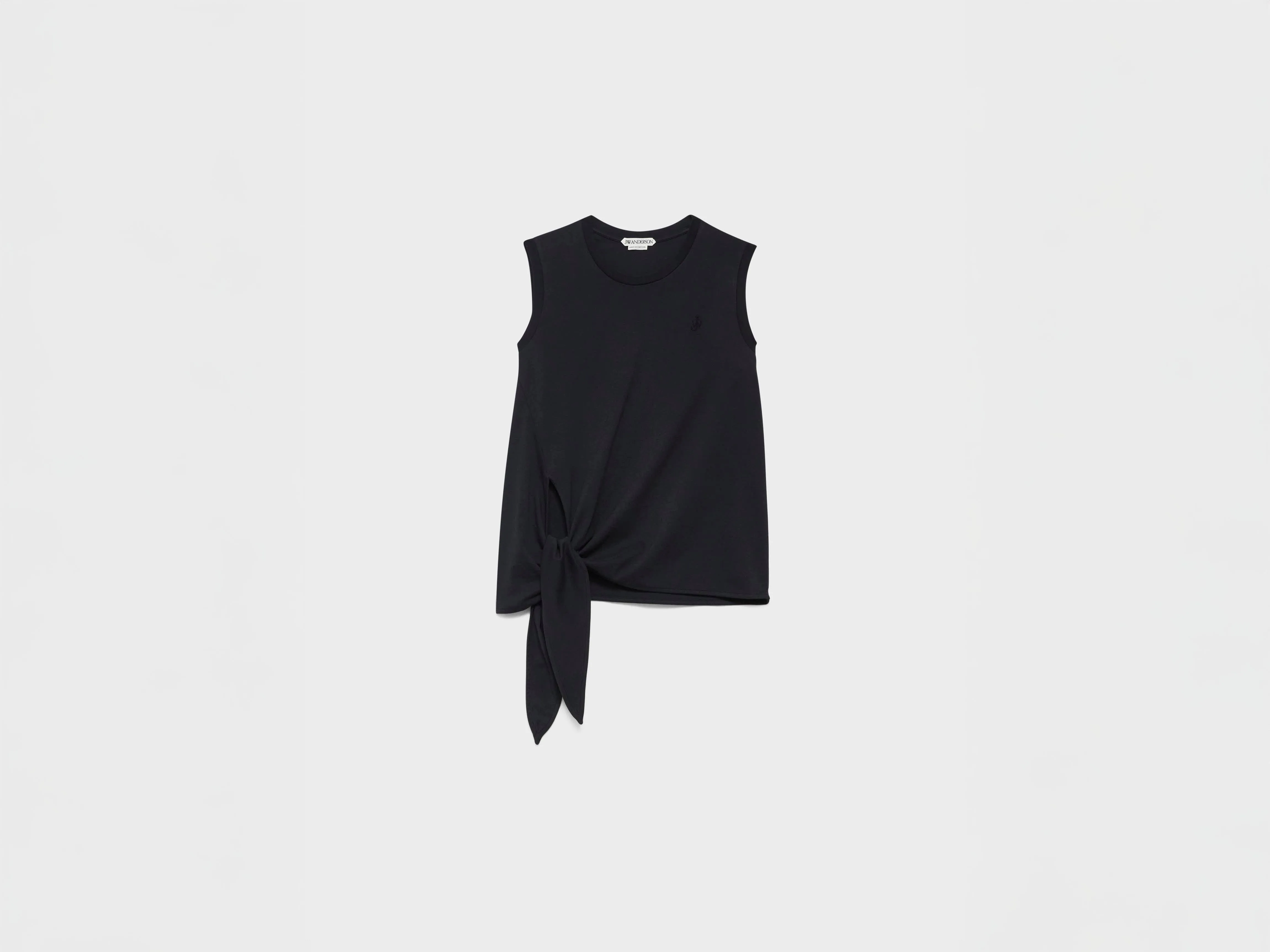 WOMENS HEM KNOT TANK TOP IN BLACK sold by J.W. Anderson product image thumbnail 5