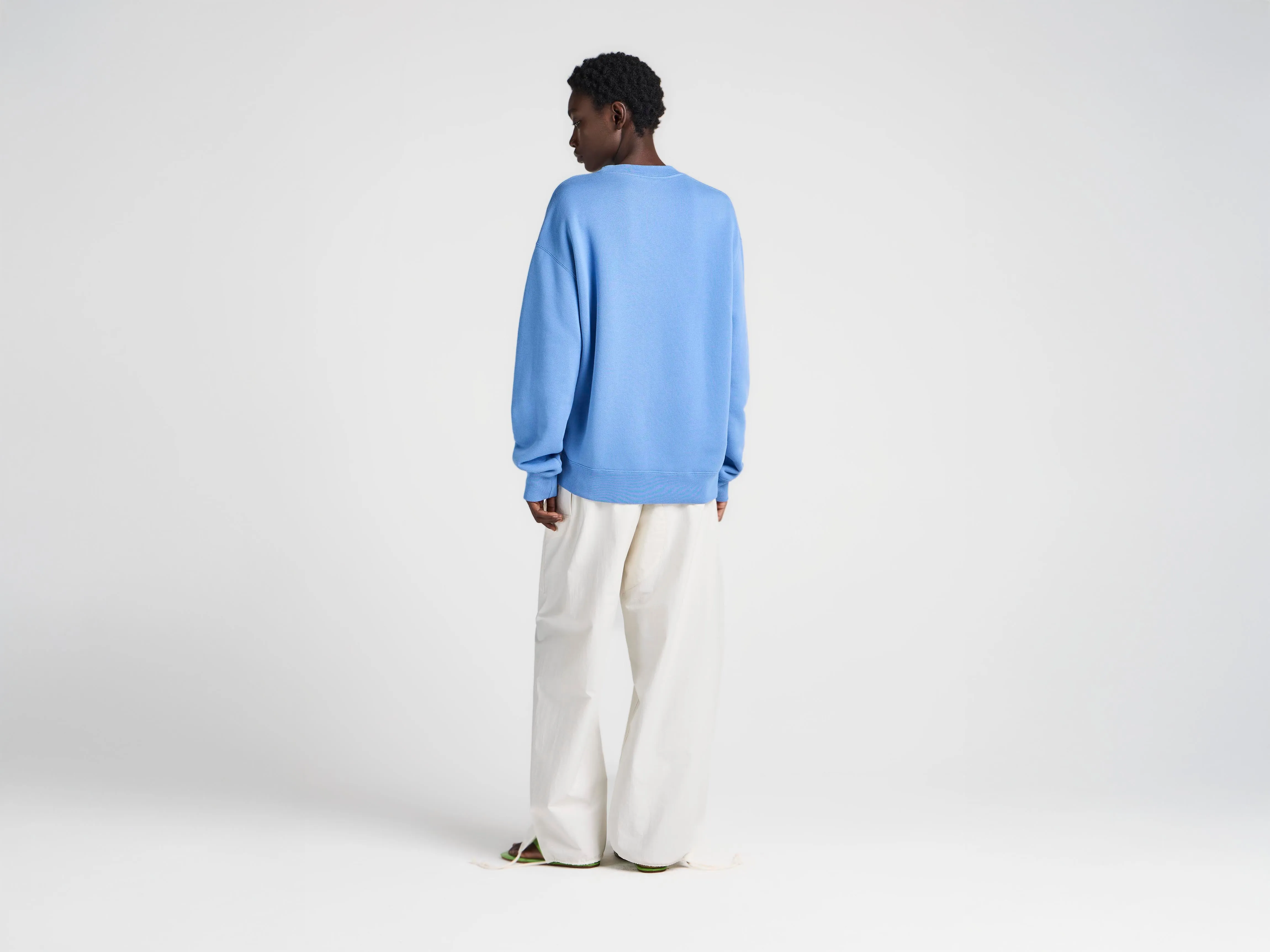 WOMENS RIBBON ANCHOR SWEATSHIRT IN WASHED BLUE sold by J.W. Anderson product image thumbnail 2