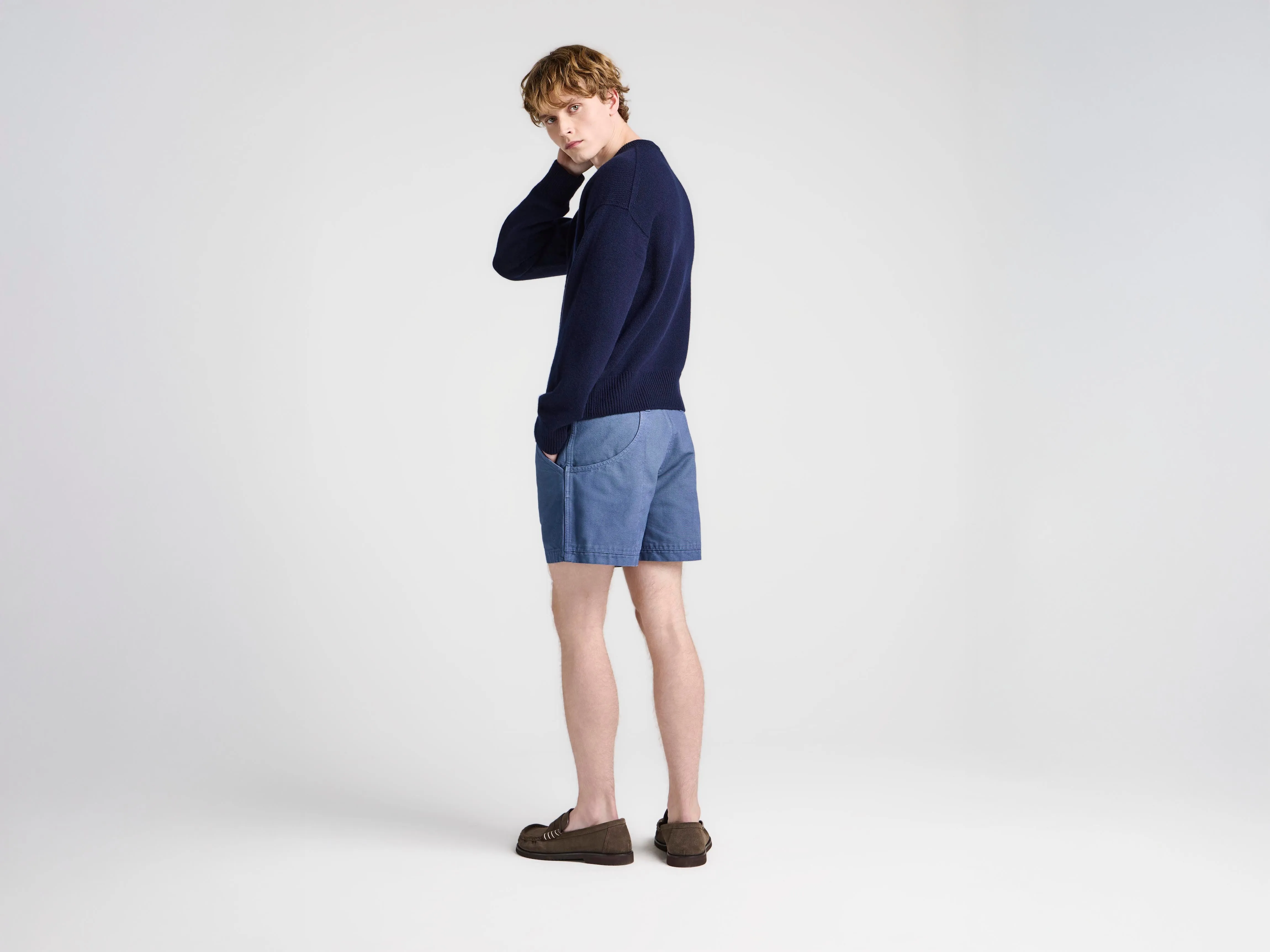 MENS HIKING SHORTS IN STEEL BLUE sold by J.W. Anderson product image thumbnail 2