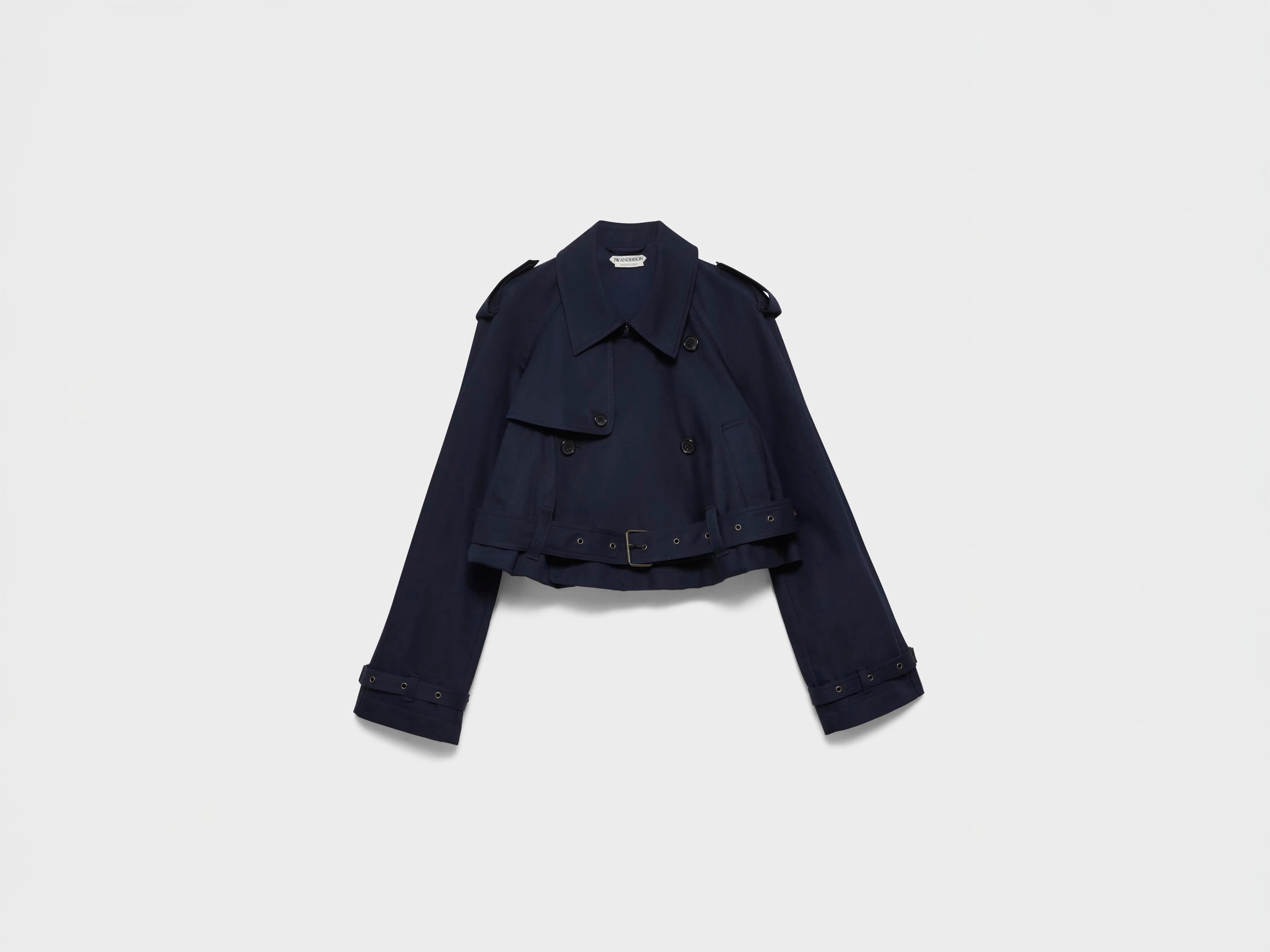 WOMENS CROPPED TRENCH IN NAVY sold by J.W. Anderson product image thumbnail 5