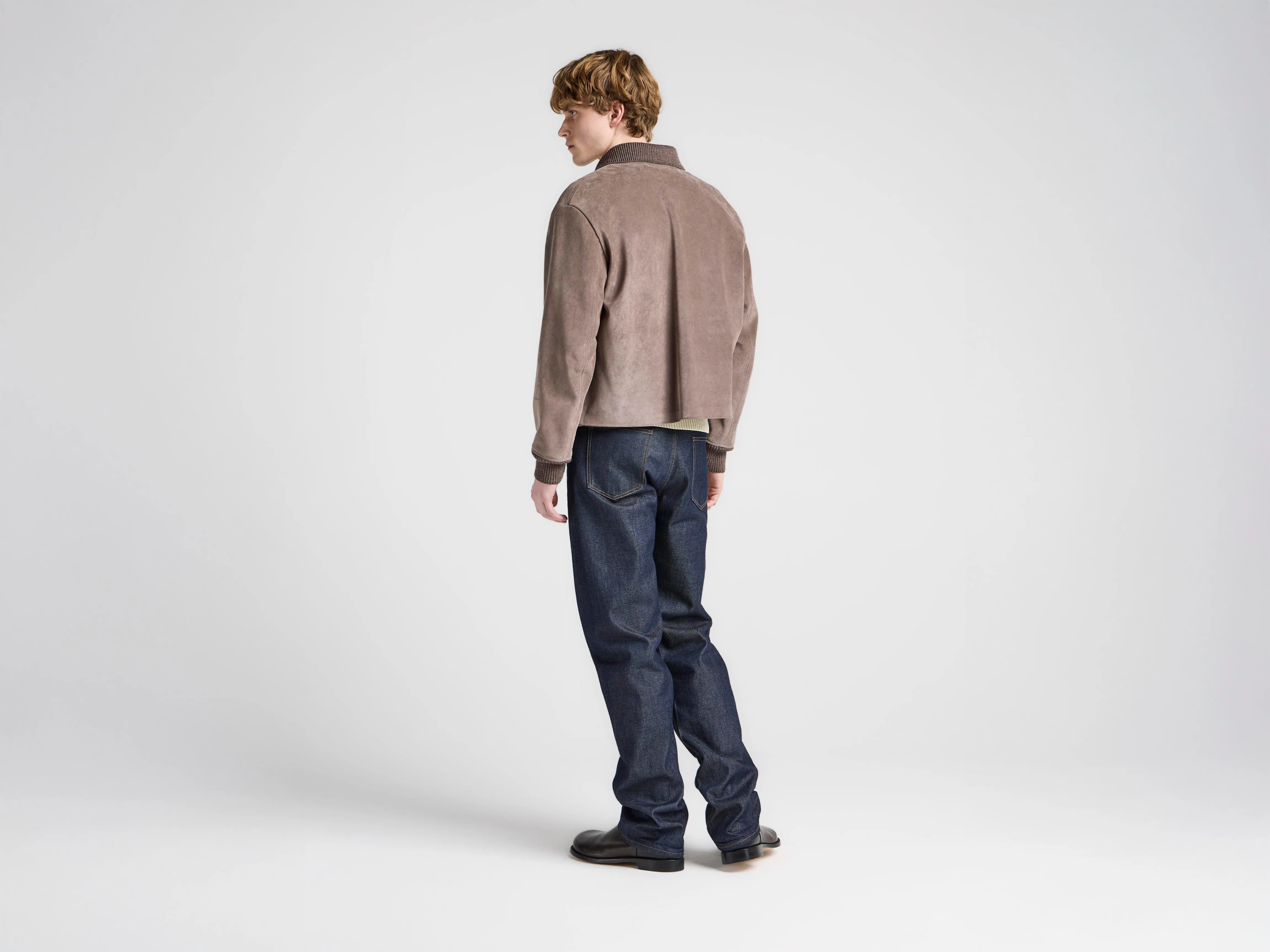 MENS SUEDE JACKET IN MOUSE GREY sold by J.W. Anderson product image thumbnail 3