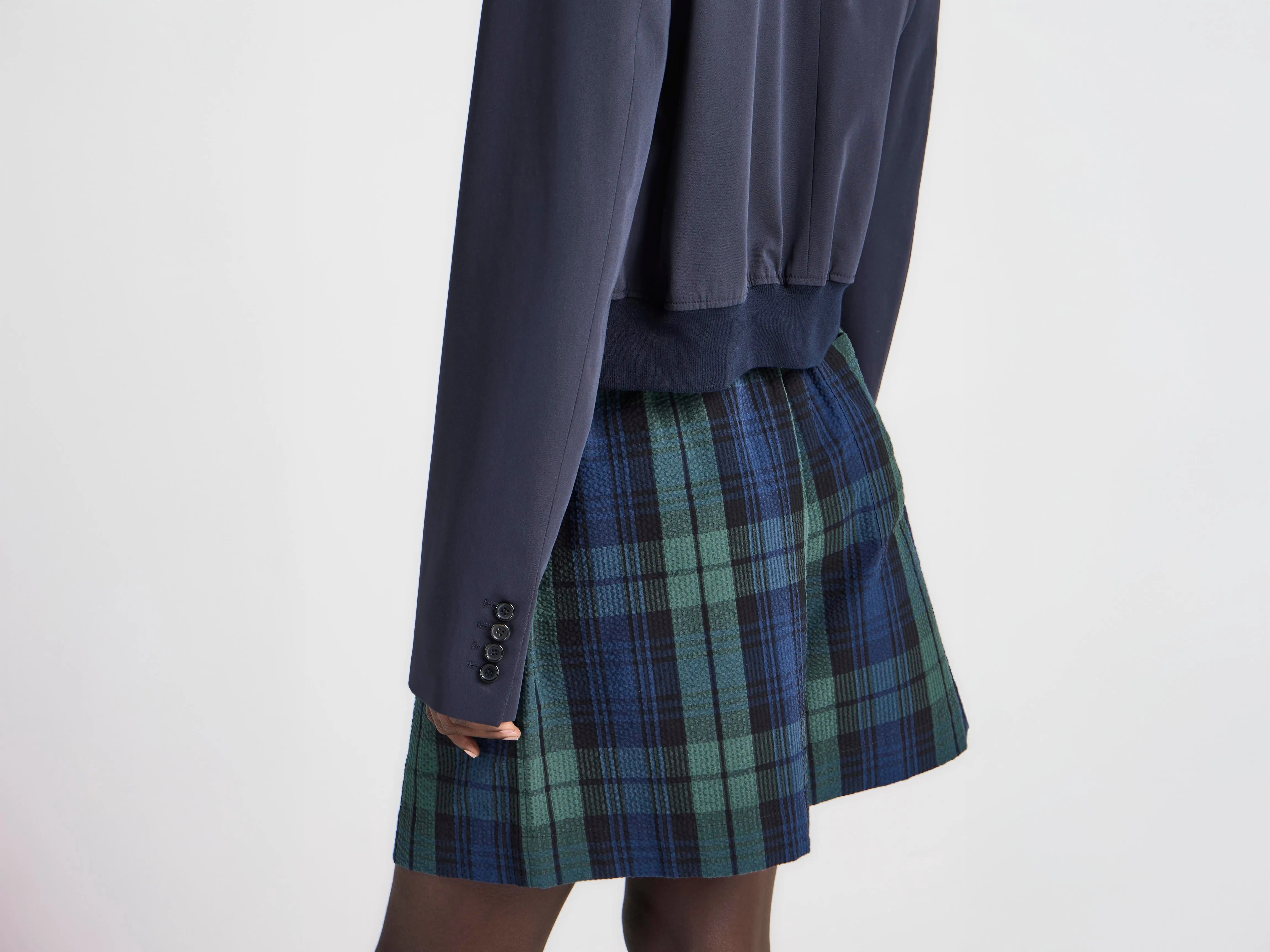 WOMENS CROPPED BLAZER IN NAVY sold by J.W. Anderson product image thumbnail 4