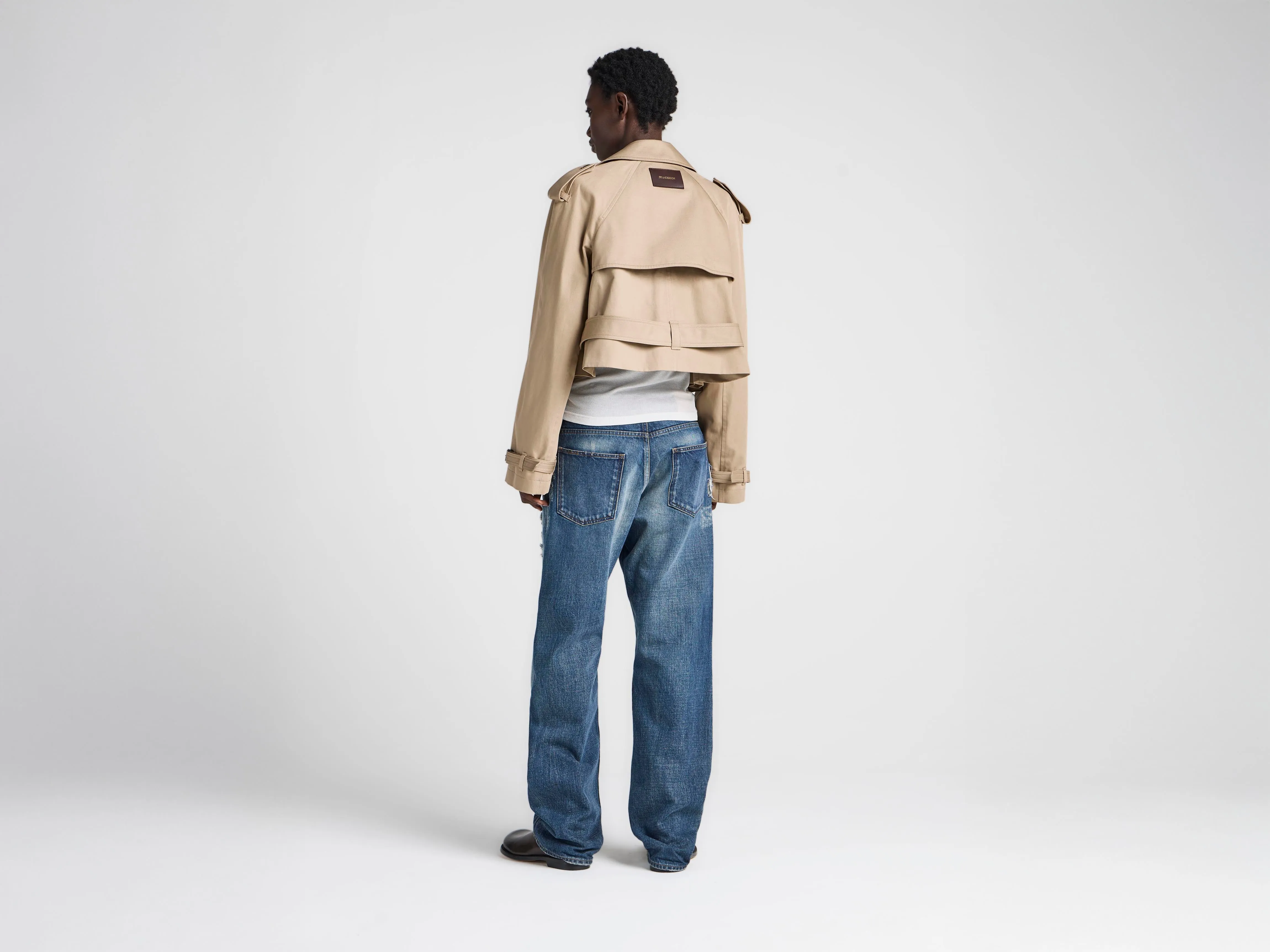 WOMENS CROPPED TRENCH IN BEIGE sold by J.W. Anderson product image thumbnail 4