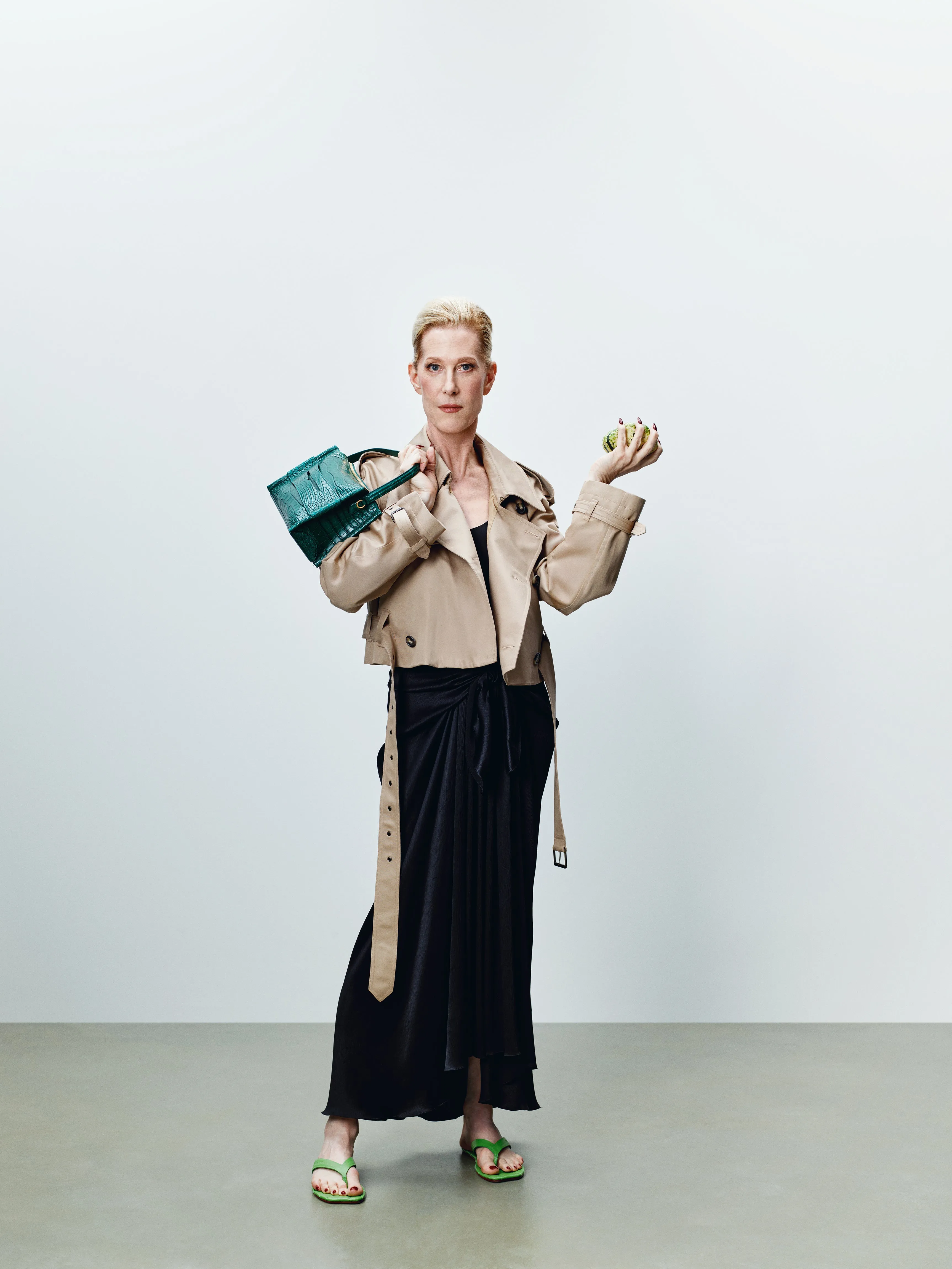 WOMENS CROPPED TRENCH IN BEIGE sold by J.W. Anderson