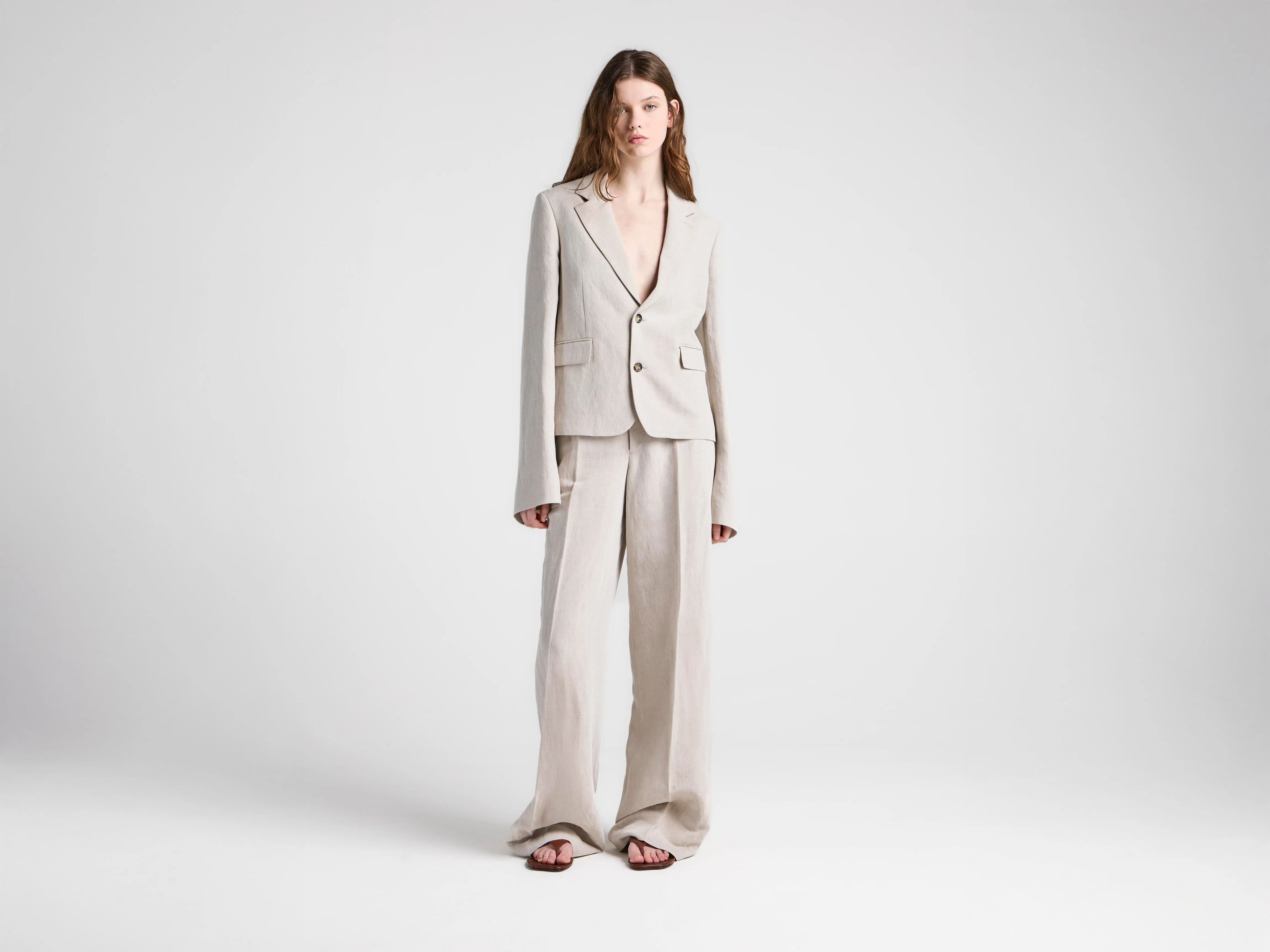 WOMENS TAILORED TROUSERS IN NATURAL sold by J.W. Anderson product image thumbnail 2