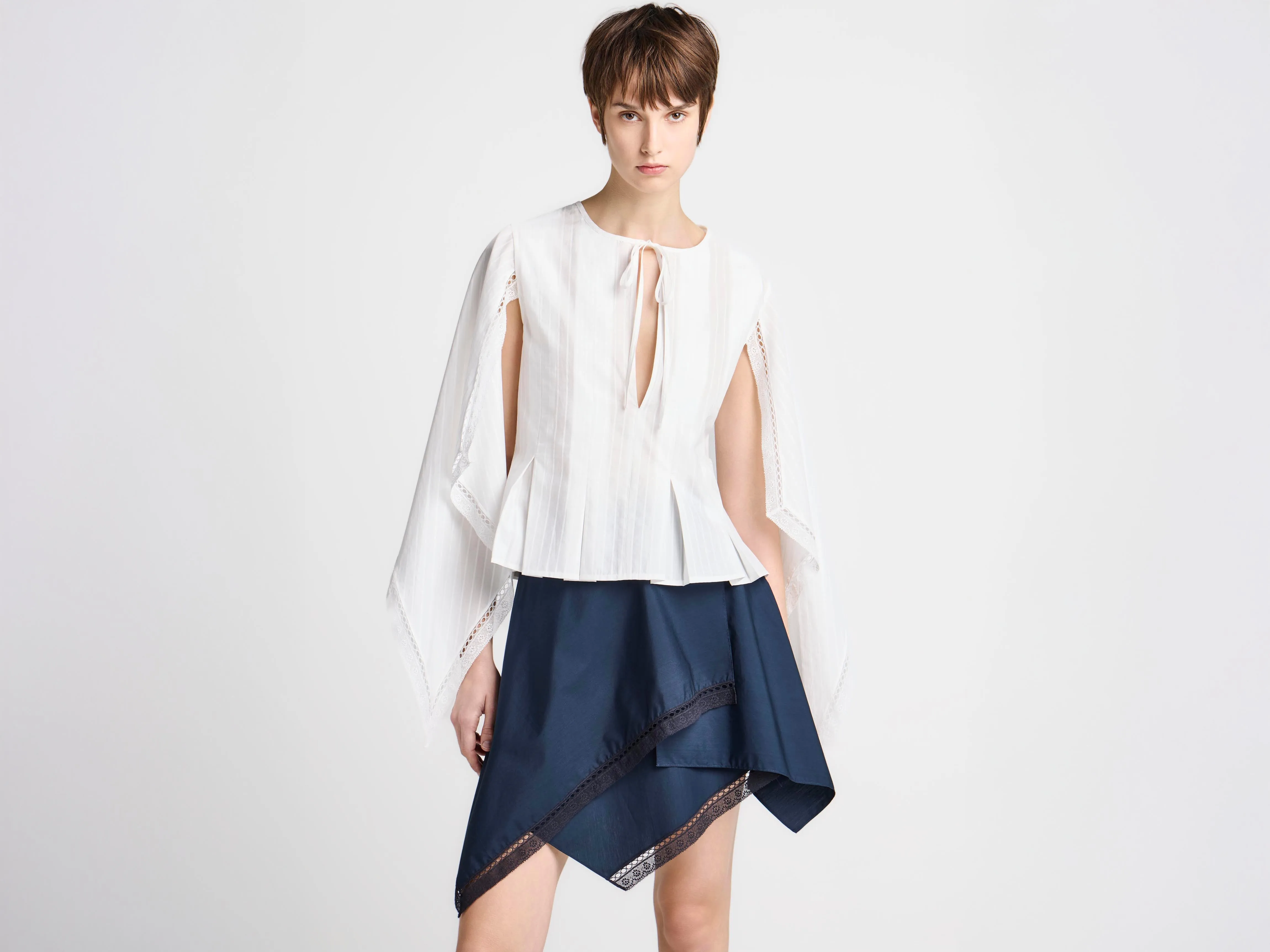 WOMENS HANDKERCHIEF SKIRT IN DARK NAVY sold by J.W. Anderson product image thumbnail 2
