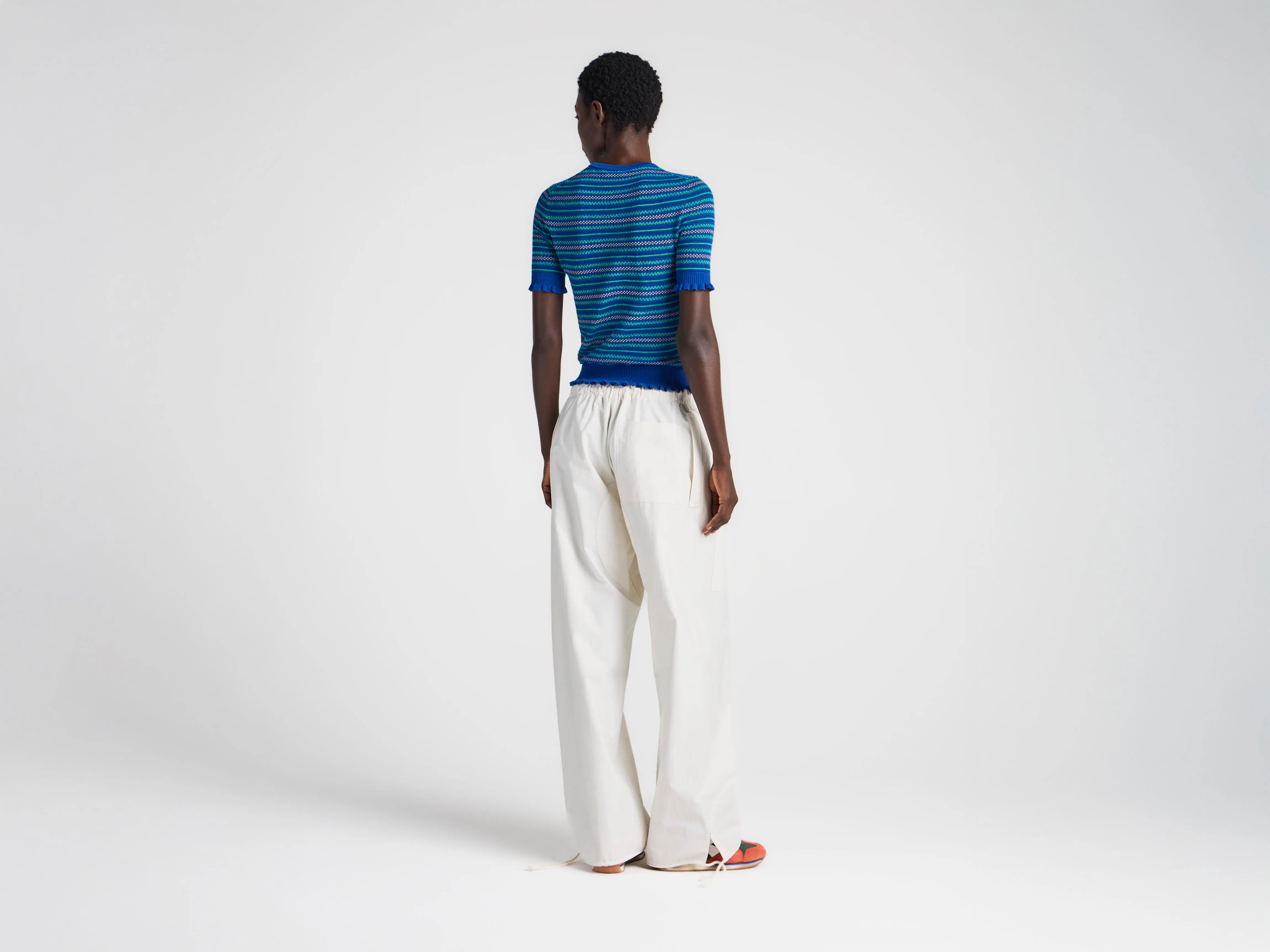 WOMENS PARACHUTE TRACK PANTS IN IVORY sold by J.W. Anderson product image thumbnail 3