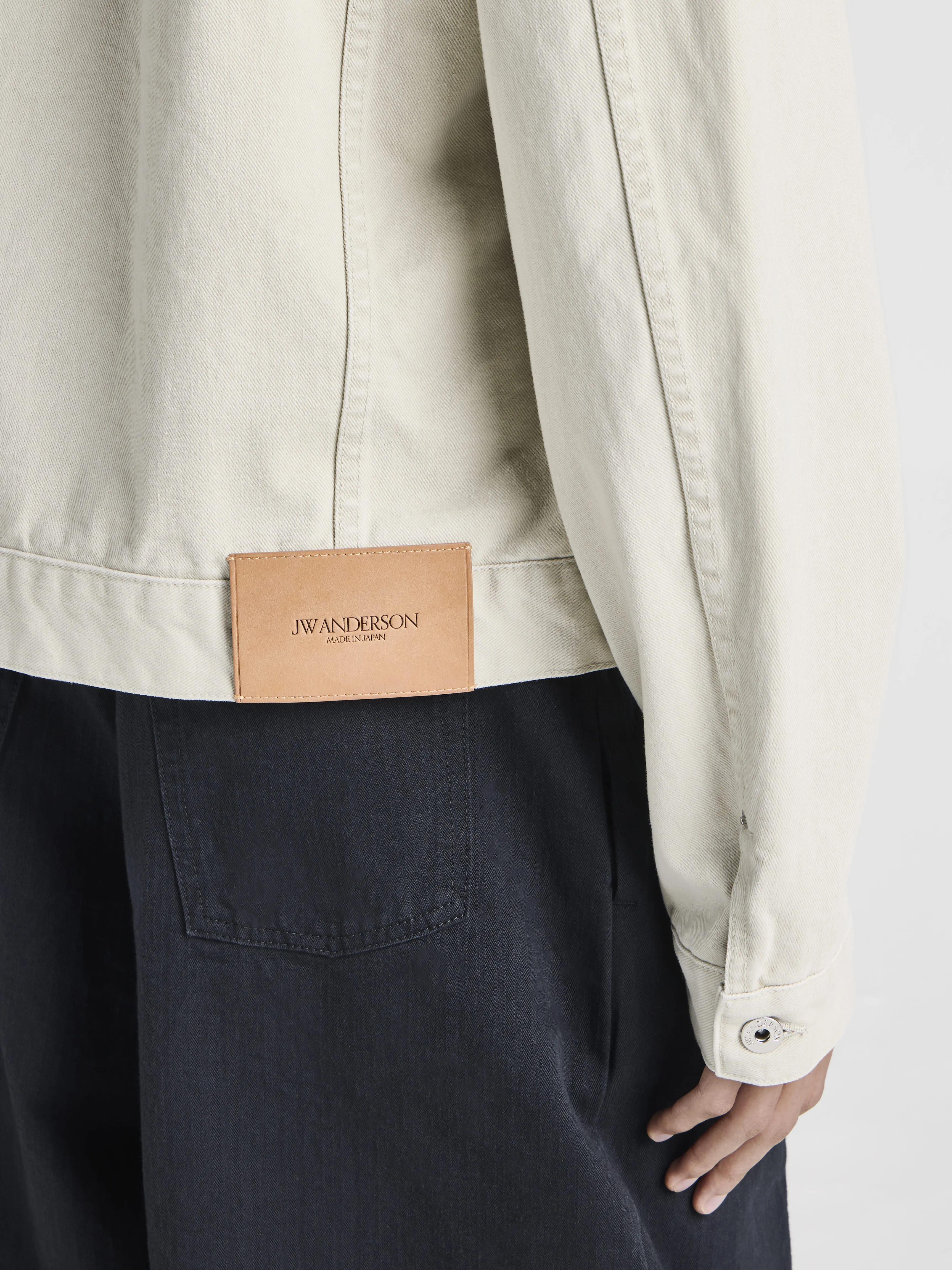 MENS CORDUROY COLLAR DENIM JACKET IN ECRU sold by J.W. Anderson product image thumbnail 5