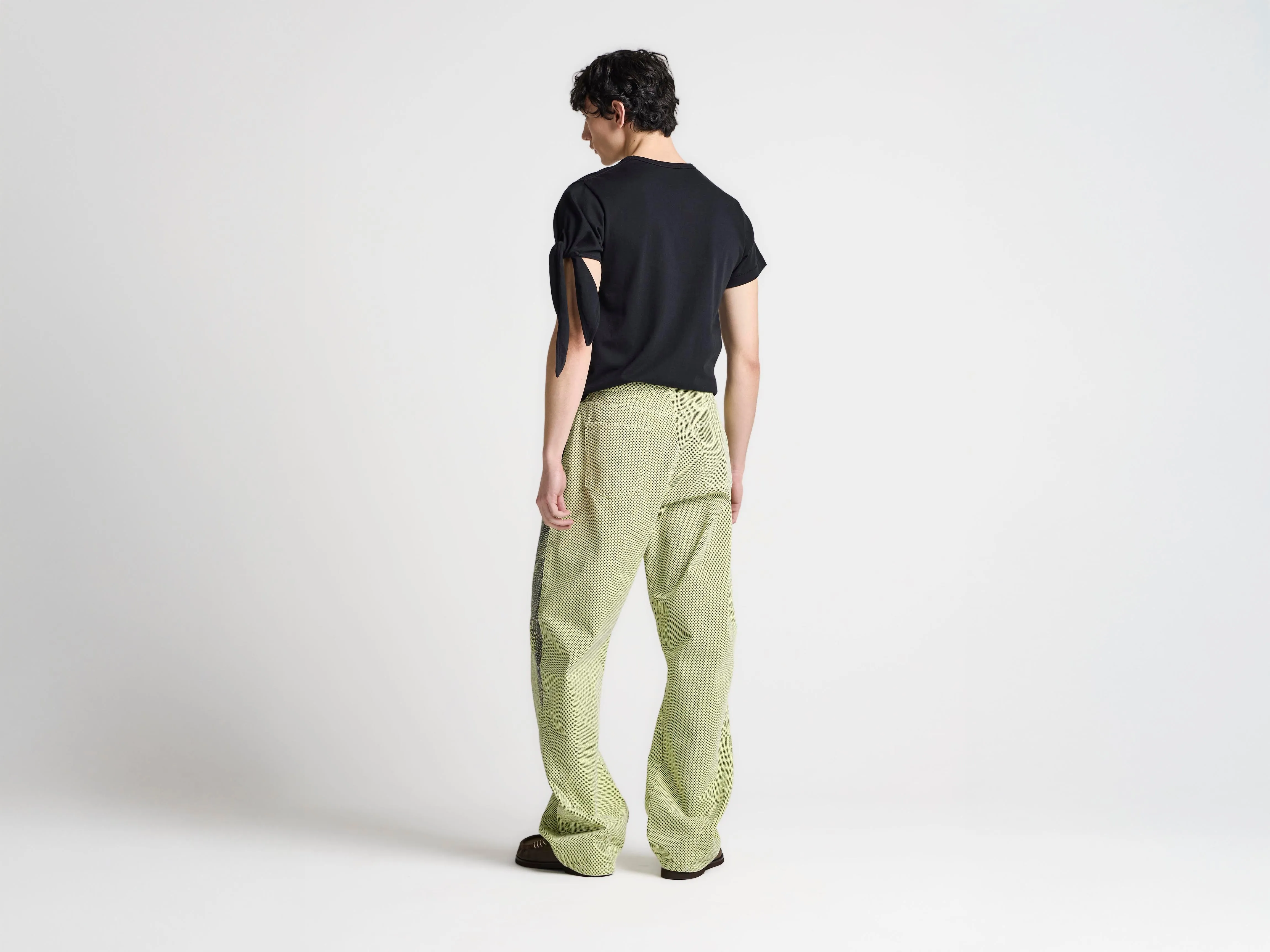 MENS TWISTED WORKWEAR DENIM JEANS IN PALE YELLOW sold by J.W. Anderson product image thumbnail 2