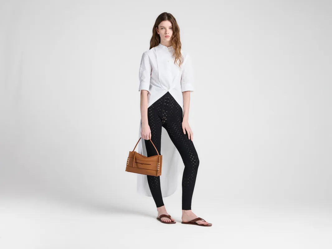 WOMENS TUXEDO BIB SHIRT IN WHITE made by J.W. Anderson