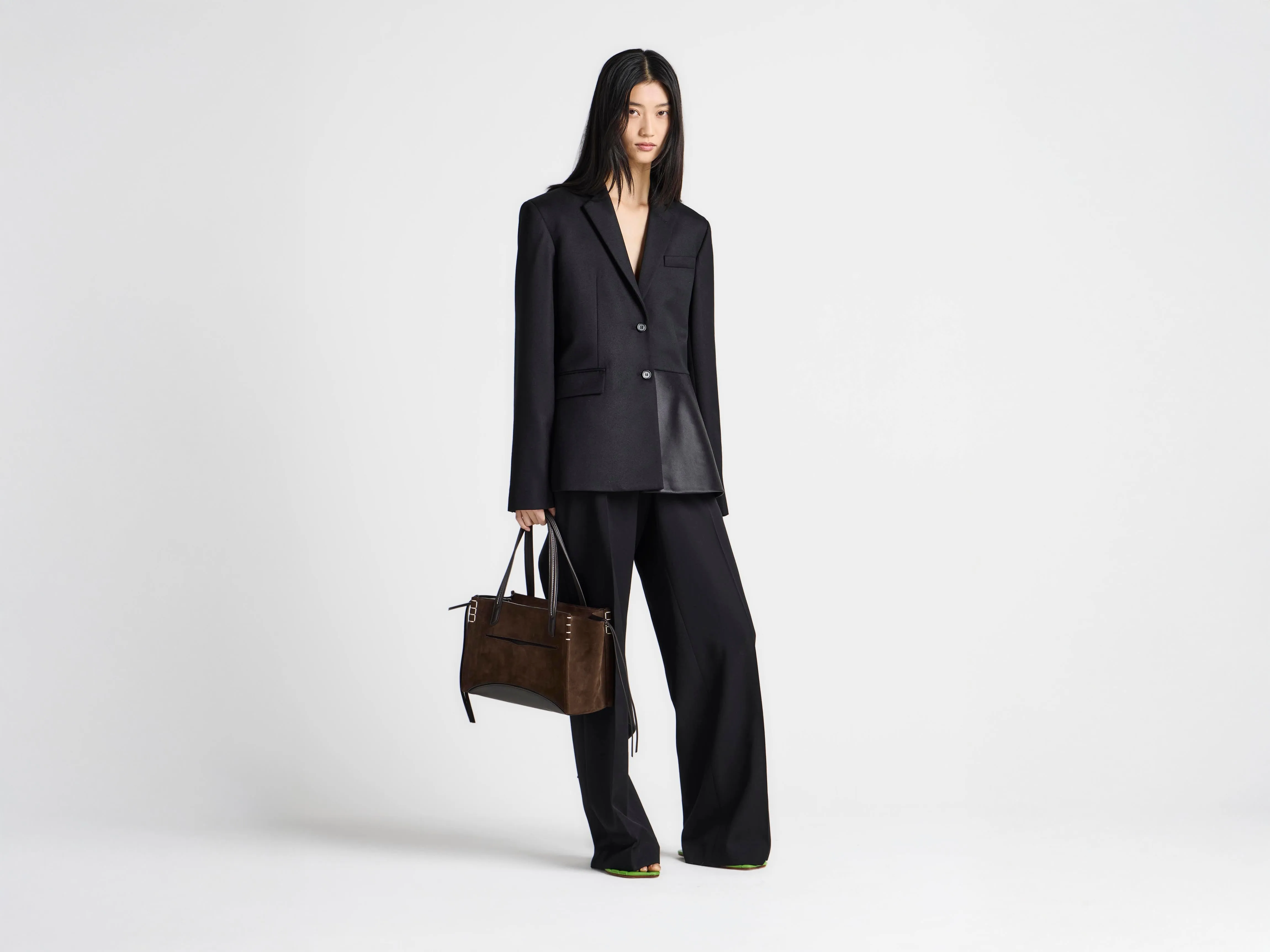 WOMENS TAILORED JACKET WITH WRAP DRAPE IN BLACK sold by J.W. Anderson product image thumbnail 3