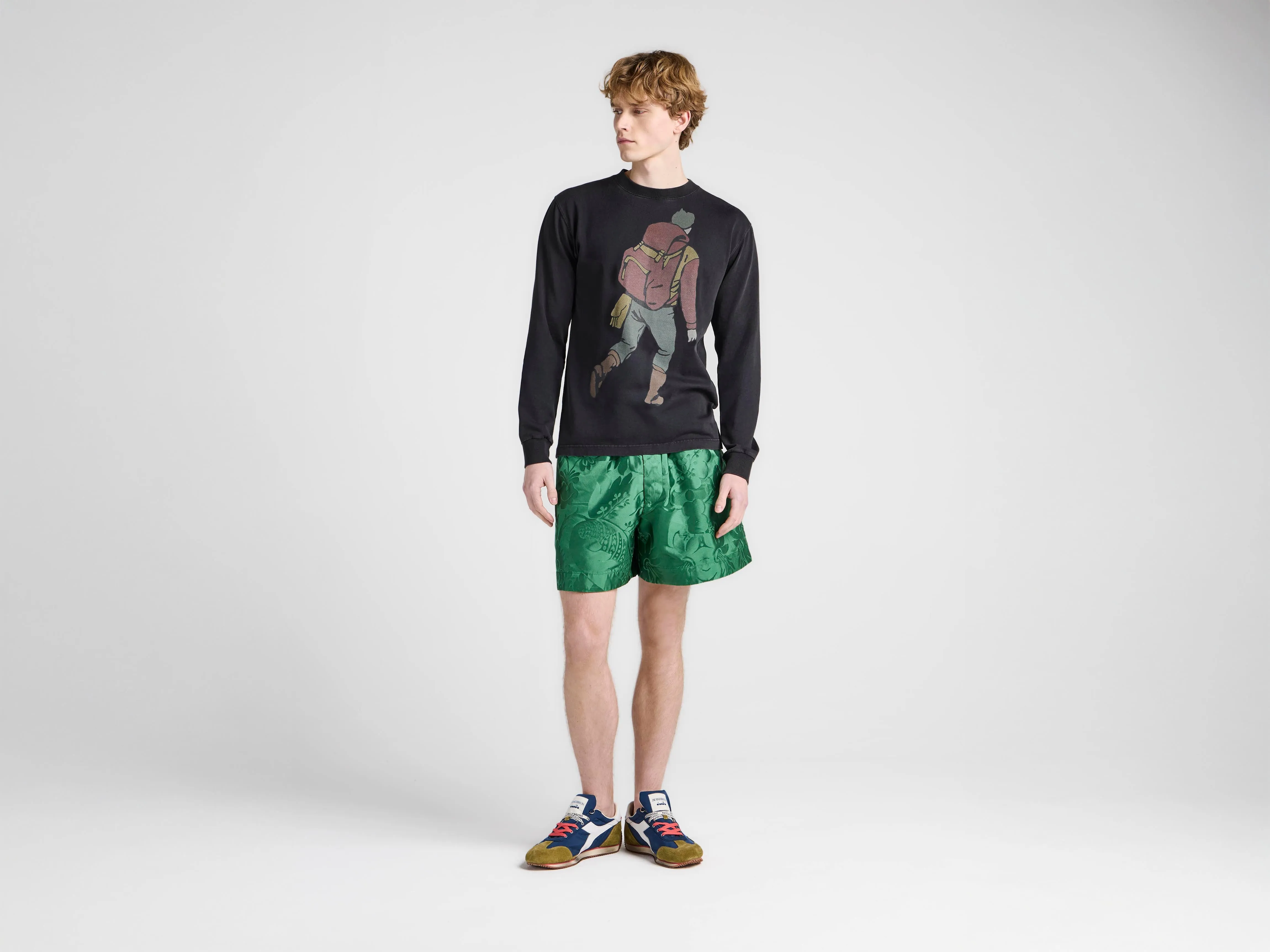 MENS HIKER LONG-SLEEVED SHIRT IN WASHED BLACK sold by J.W. Anderson product image thumbnail 4