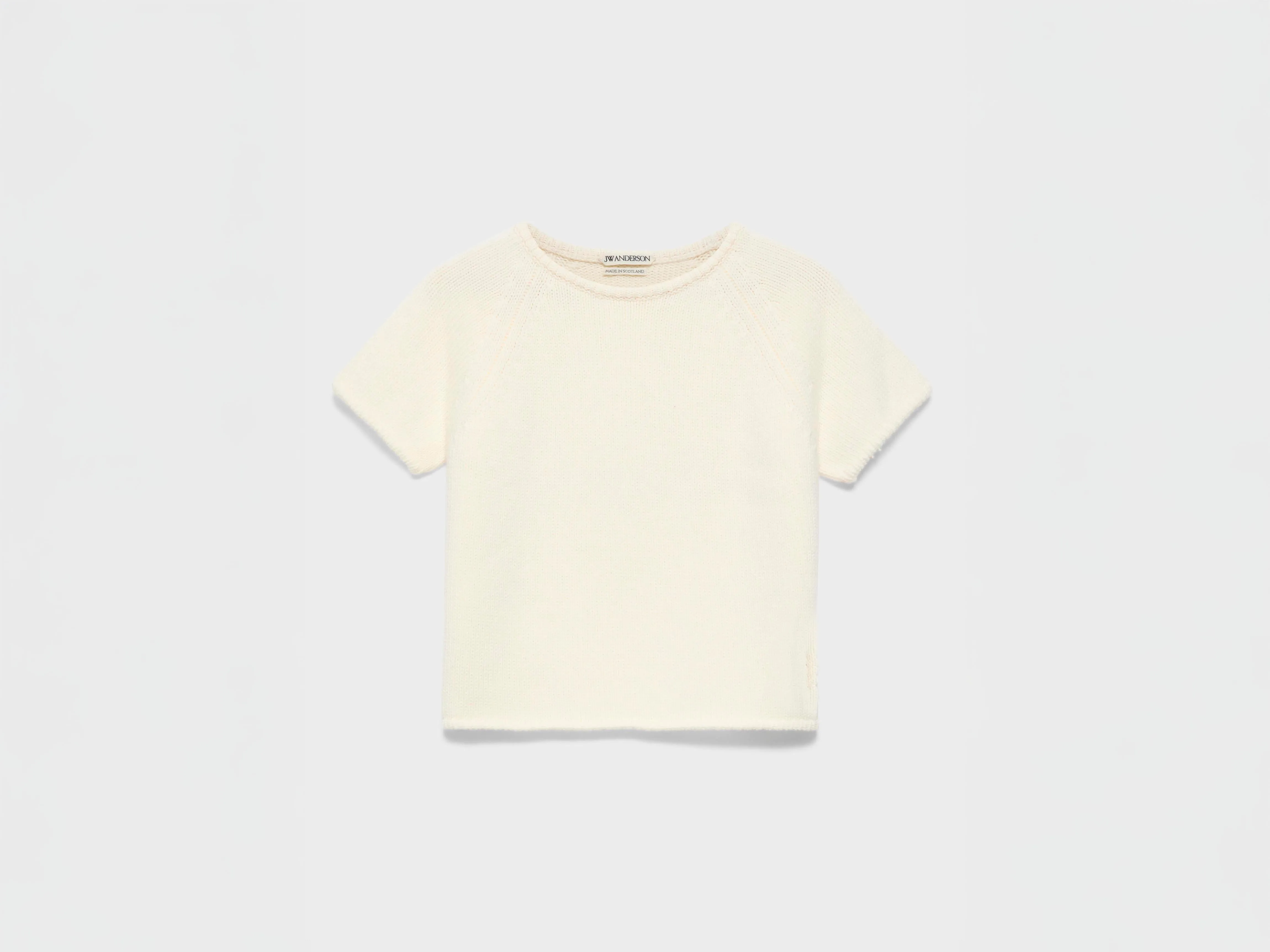 WOMENS KNITTED T-SHIRT IN IVORY sold by J.W. Anderson product image thumbnail 5