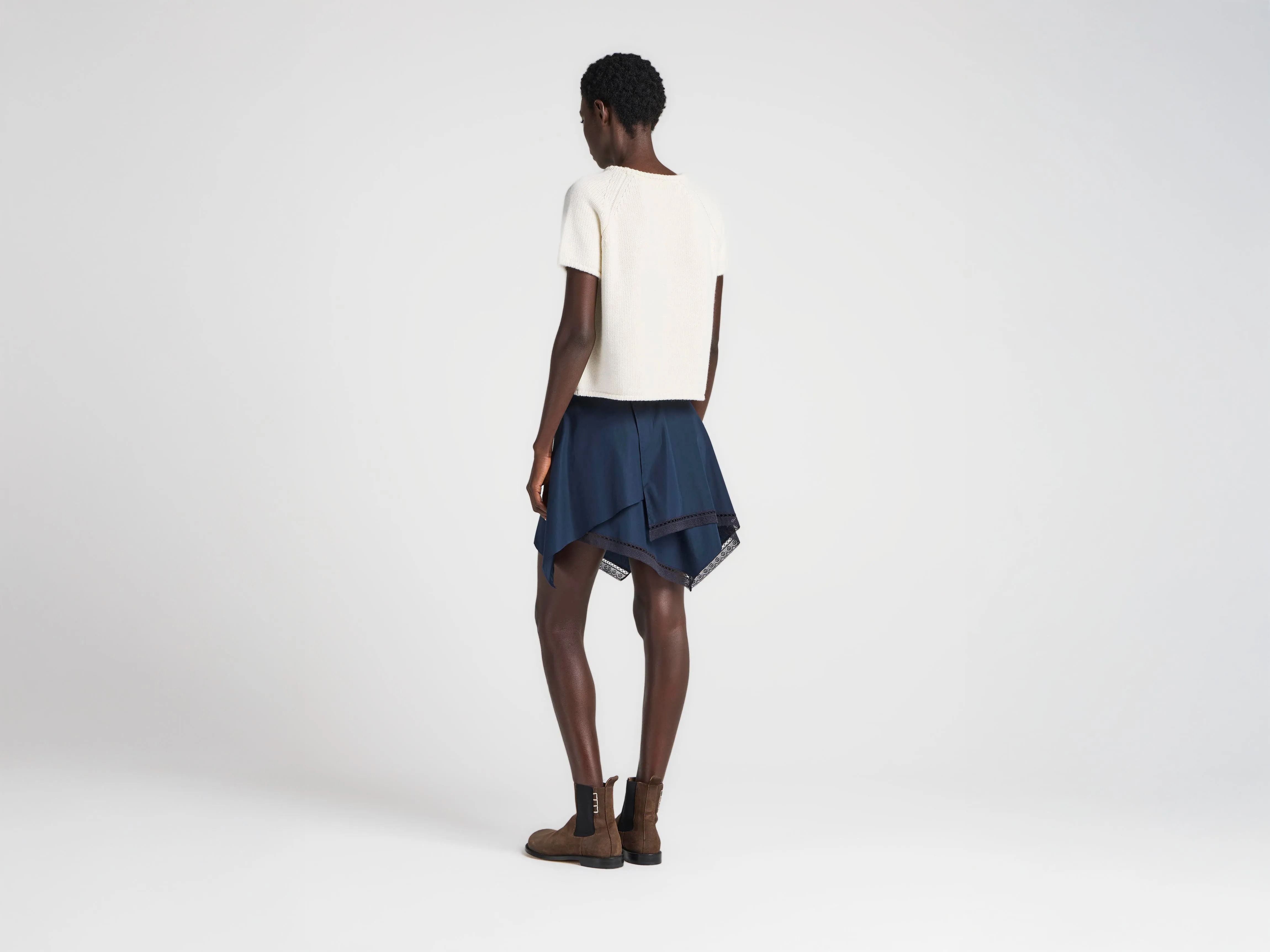 WOMENS KNITTED T-SHIRT IN IVORY sold by J.W. Anderson product image thumbnail 3