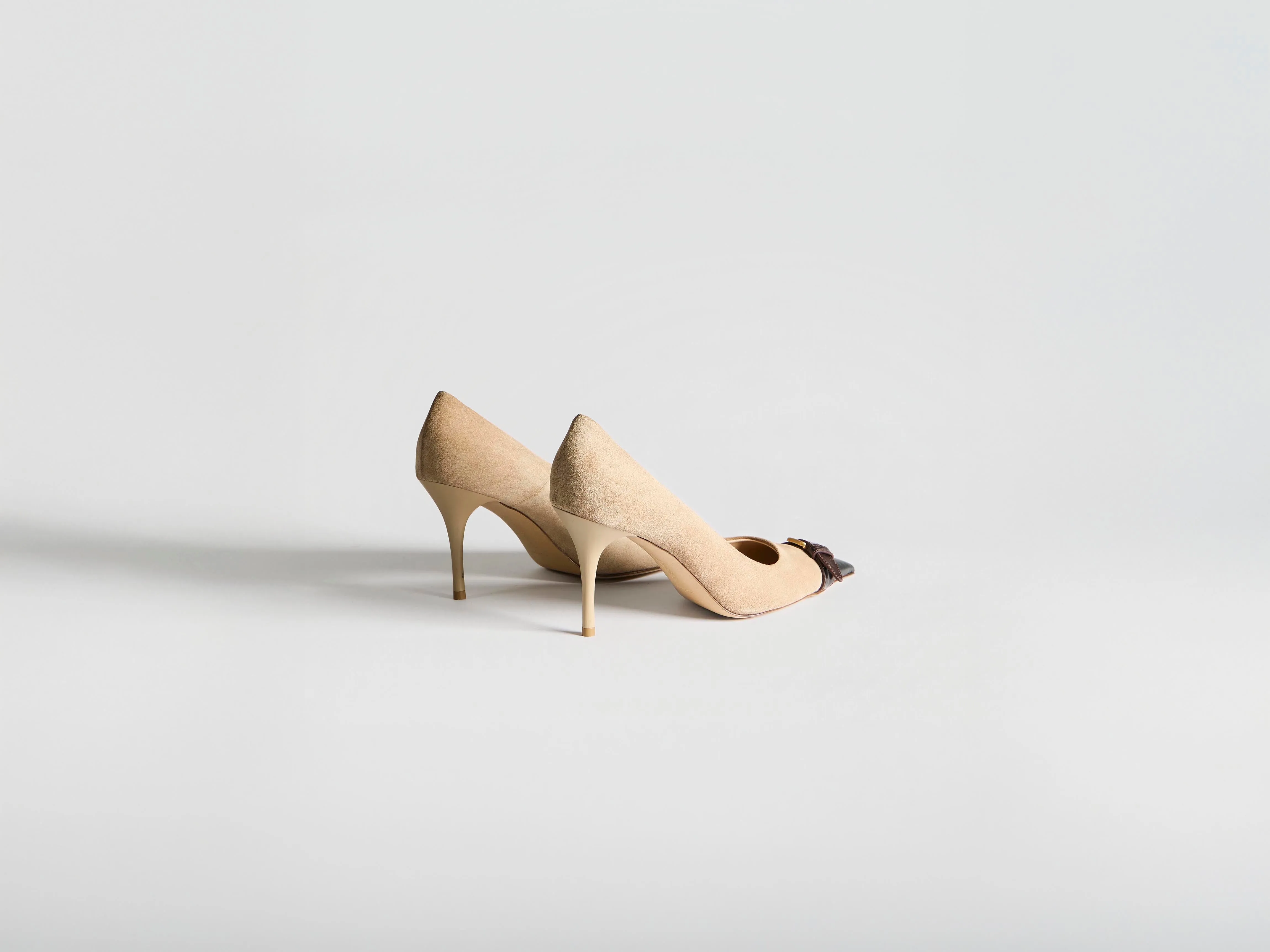 WOMENS HEELED BUCKLE SLING BACK IN TAUPE & BLACK sold by J.W. Anderson product image thumbnail 4