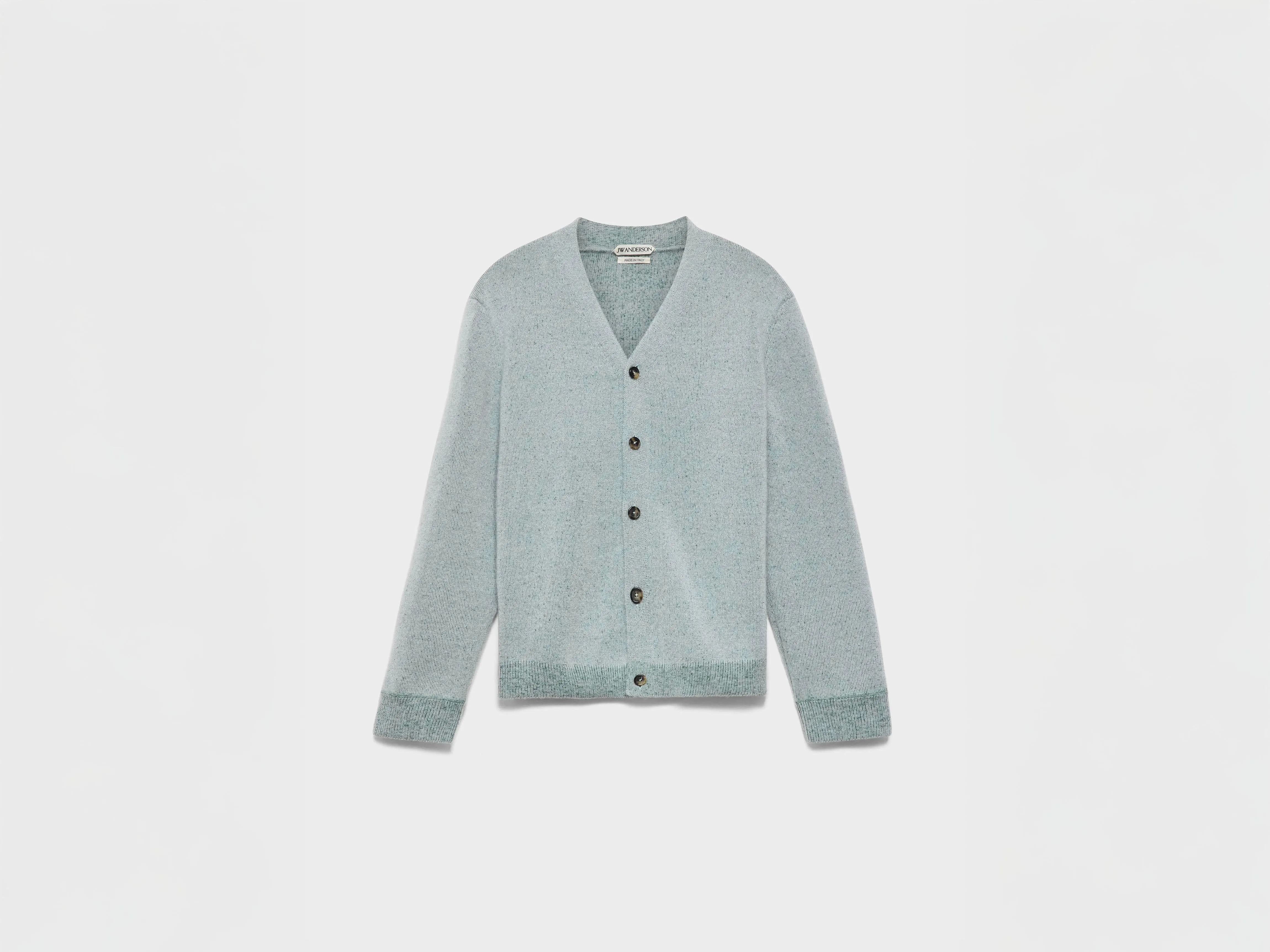 MENS KNITTED MOHAIR CARDIGAN IN LIGHT GREY sold by J.W. Anderson product image thumbnail 5