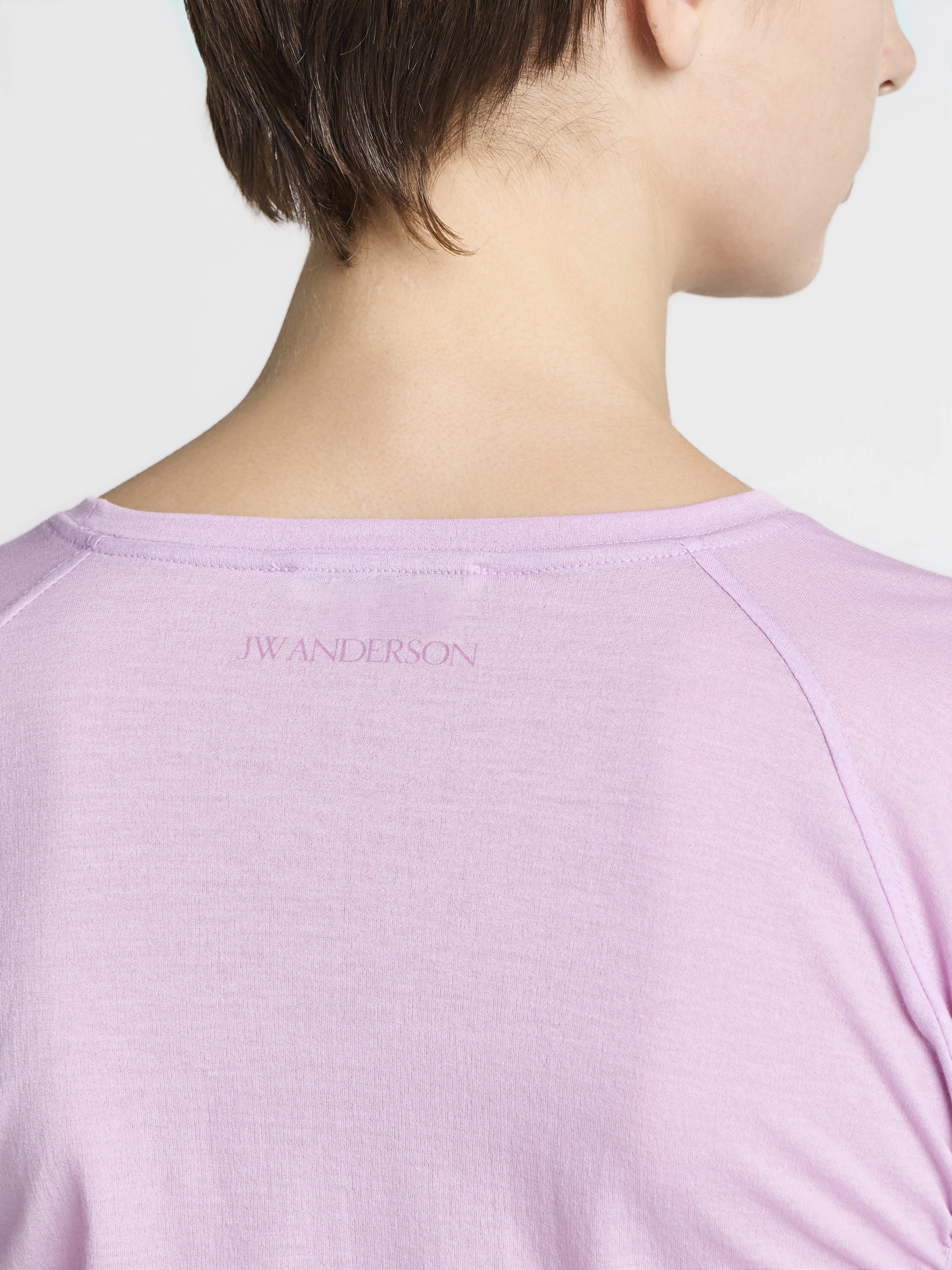 WOMENS RUCHED JERSEY TOP IN ORCHID sold by J.W. Anderson product image thumbnail 3