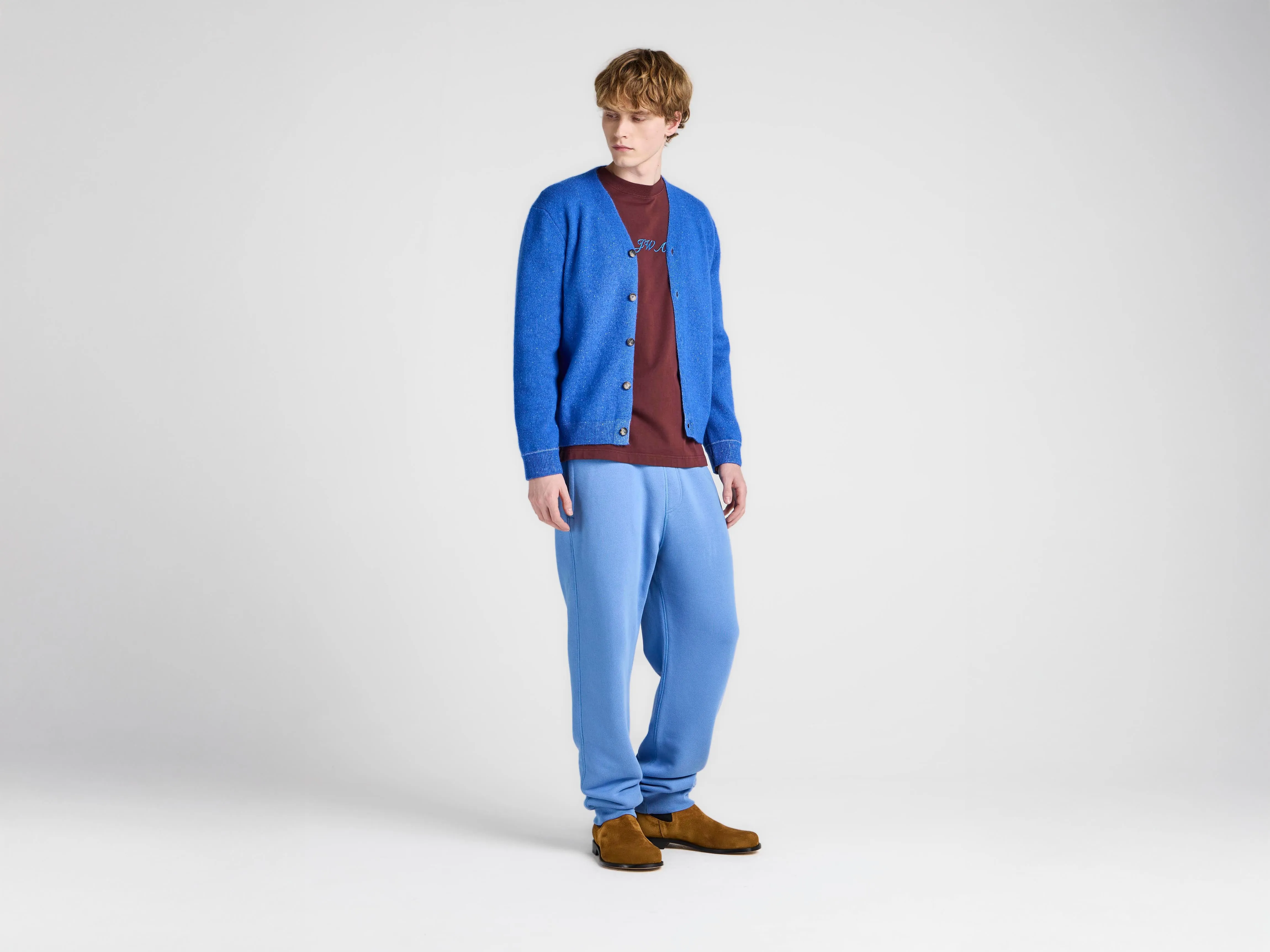 MENS KNITTED MOHAIR CARDIGAN IN COBALT sold by J.W. Anderson product image thumbnail 2