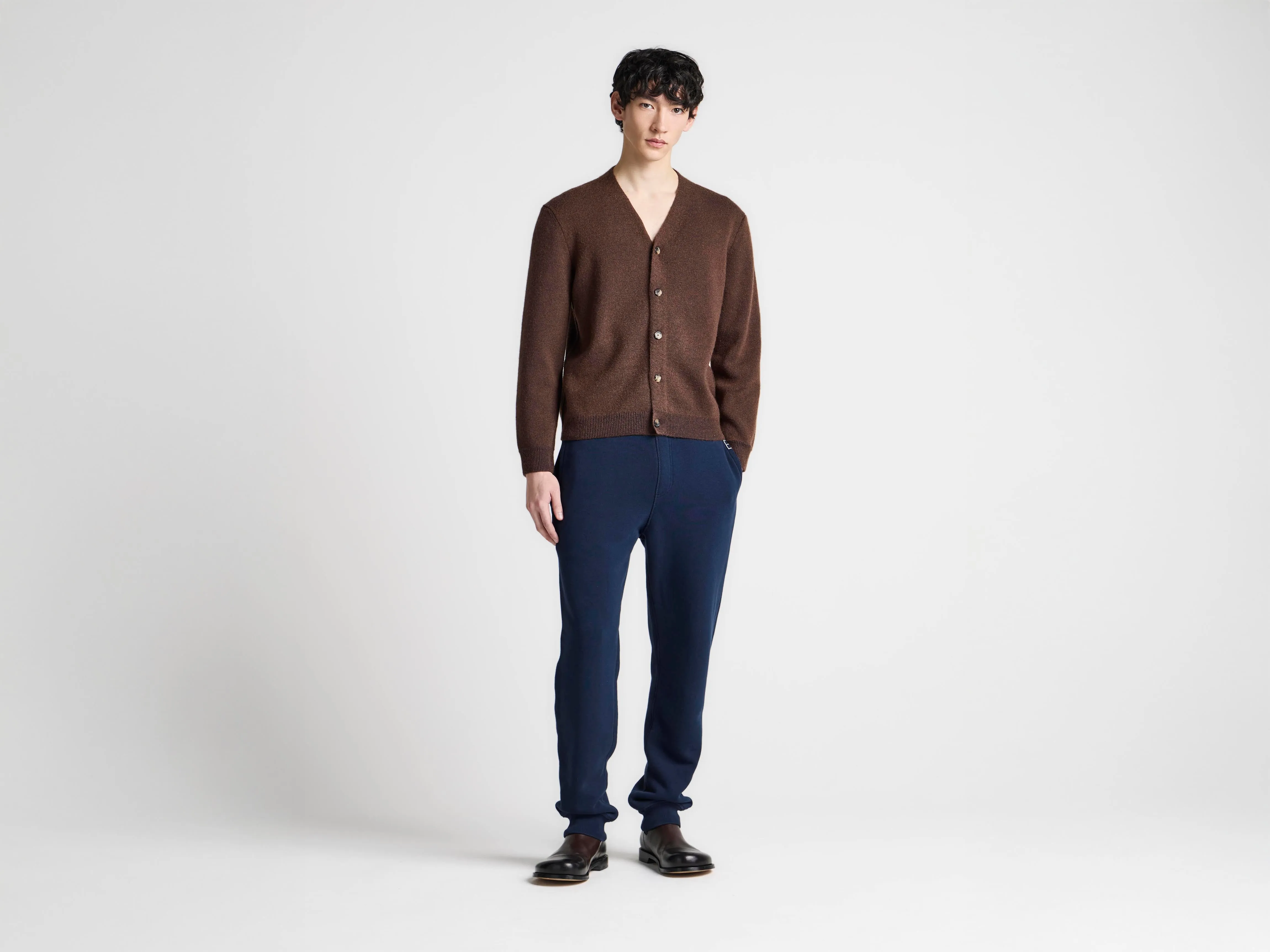 MENS KNITTED MOHAIR CARDIGAN IN BROWN sold by J.W. Anderson product image thumbnail 3