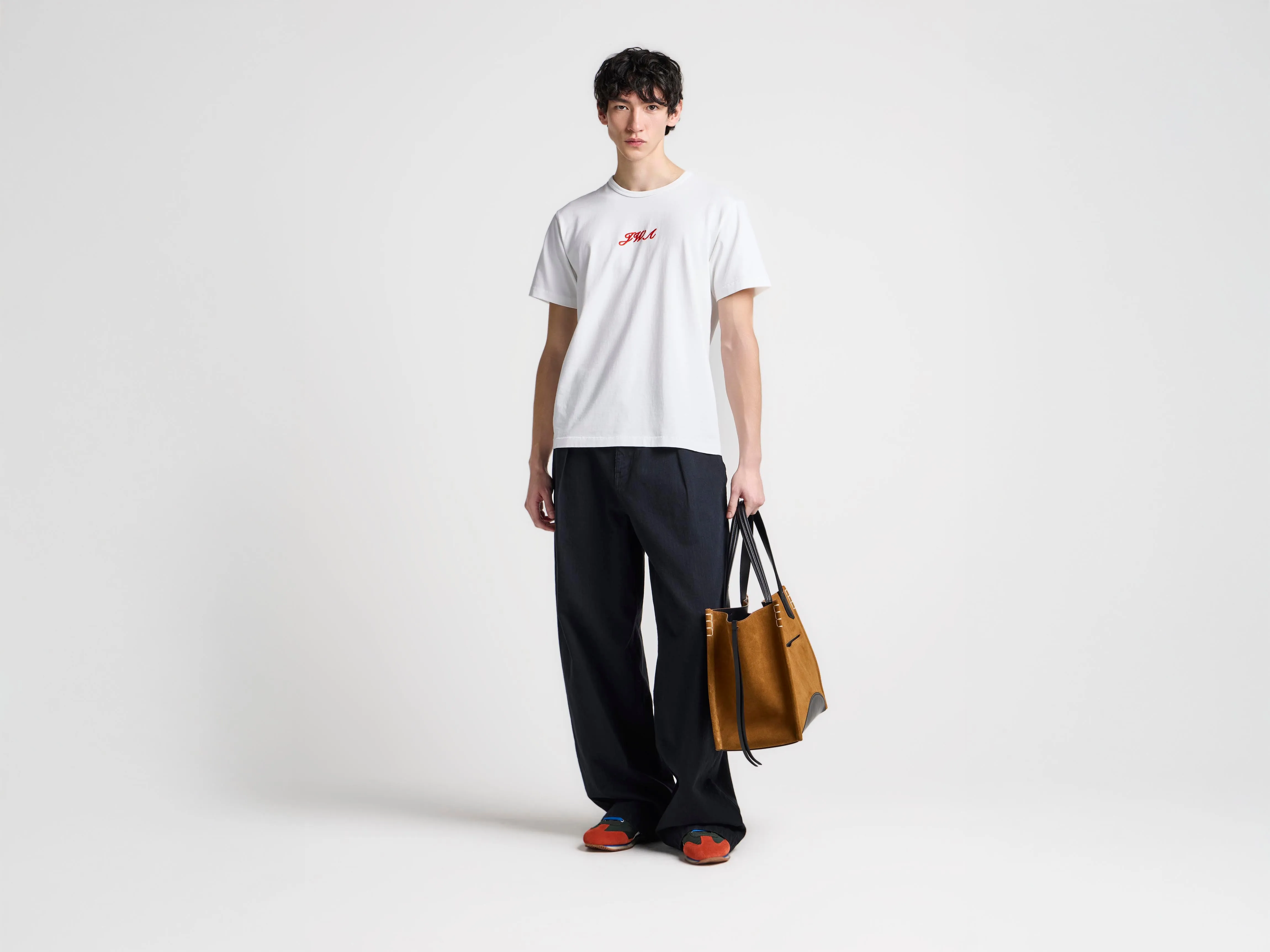 MENS SINGLE PLEAT TROUSERS IN BLACK sold by J.W. Anderson product image thumbnail 2