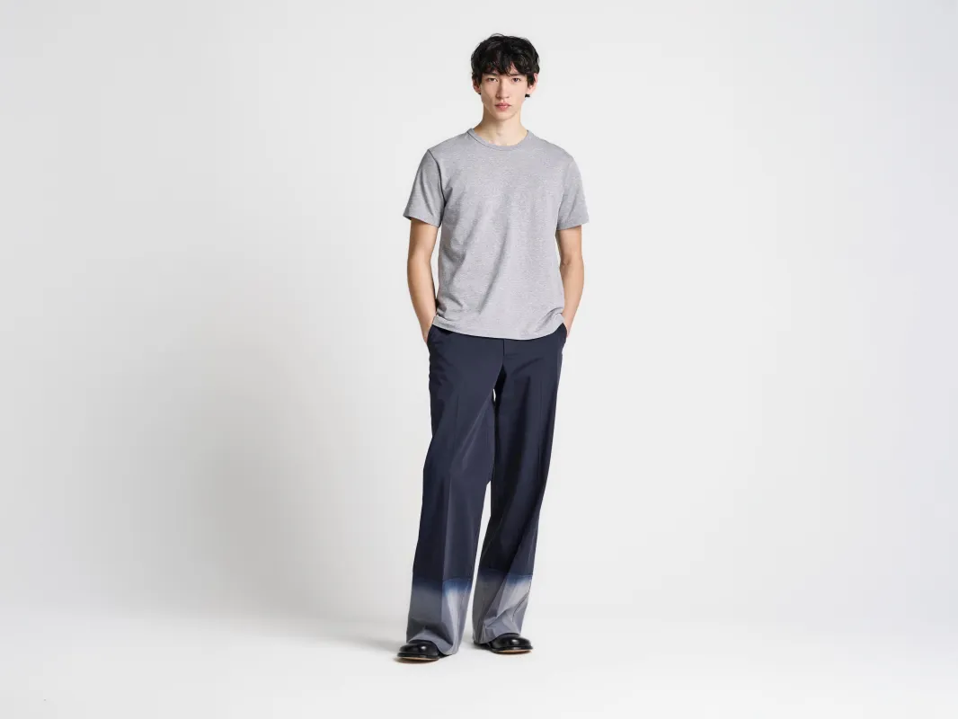 MENS DIP DYED TROUSER IN NAVY & MULTI made by J.W. Anderson