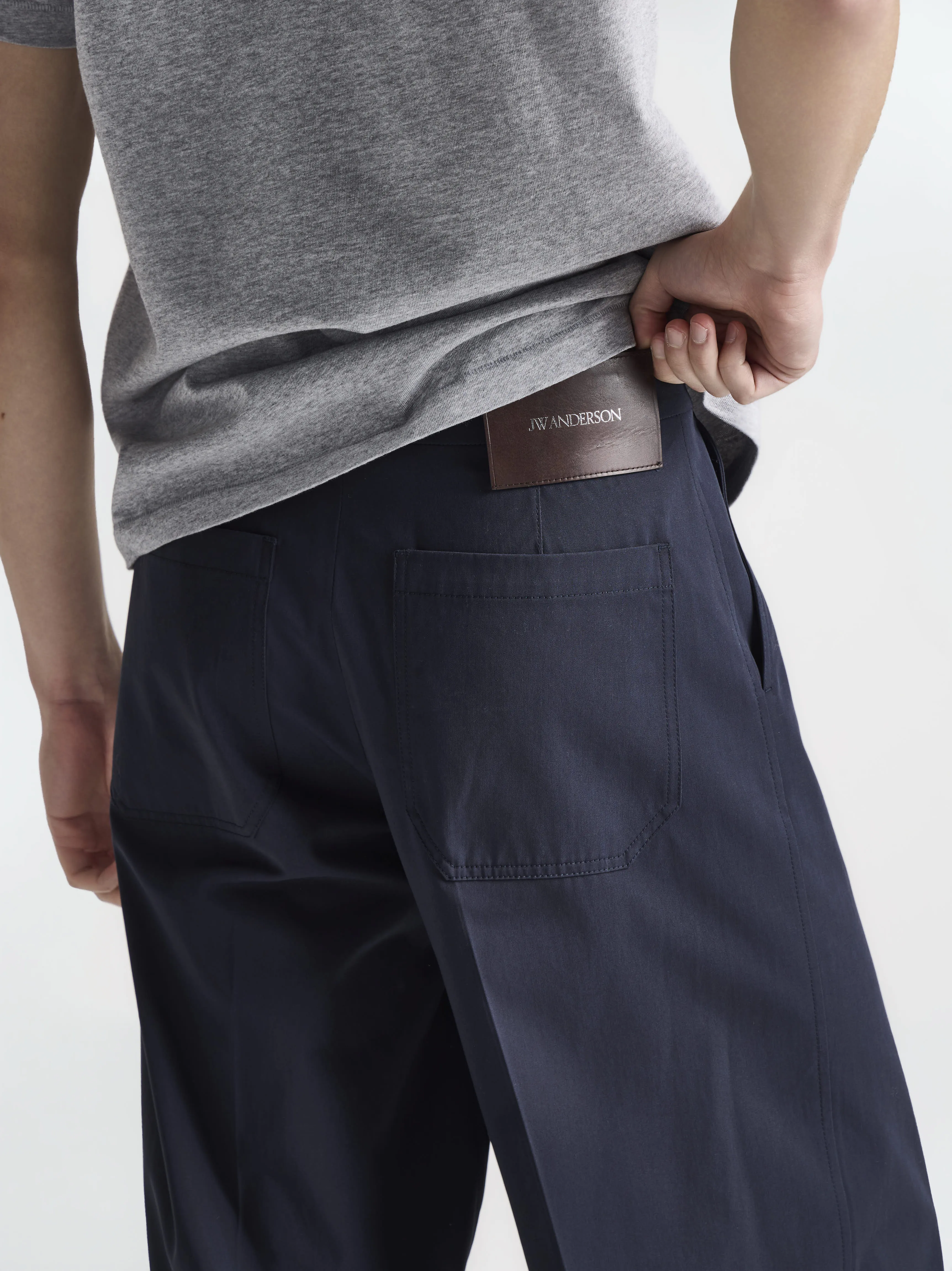 MENS DIP DYED TROUSER IN NAVY & MULTI sold by J.W. Anderson product image thumbnail 4