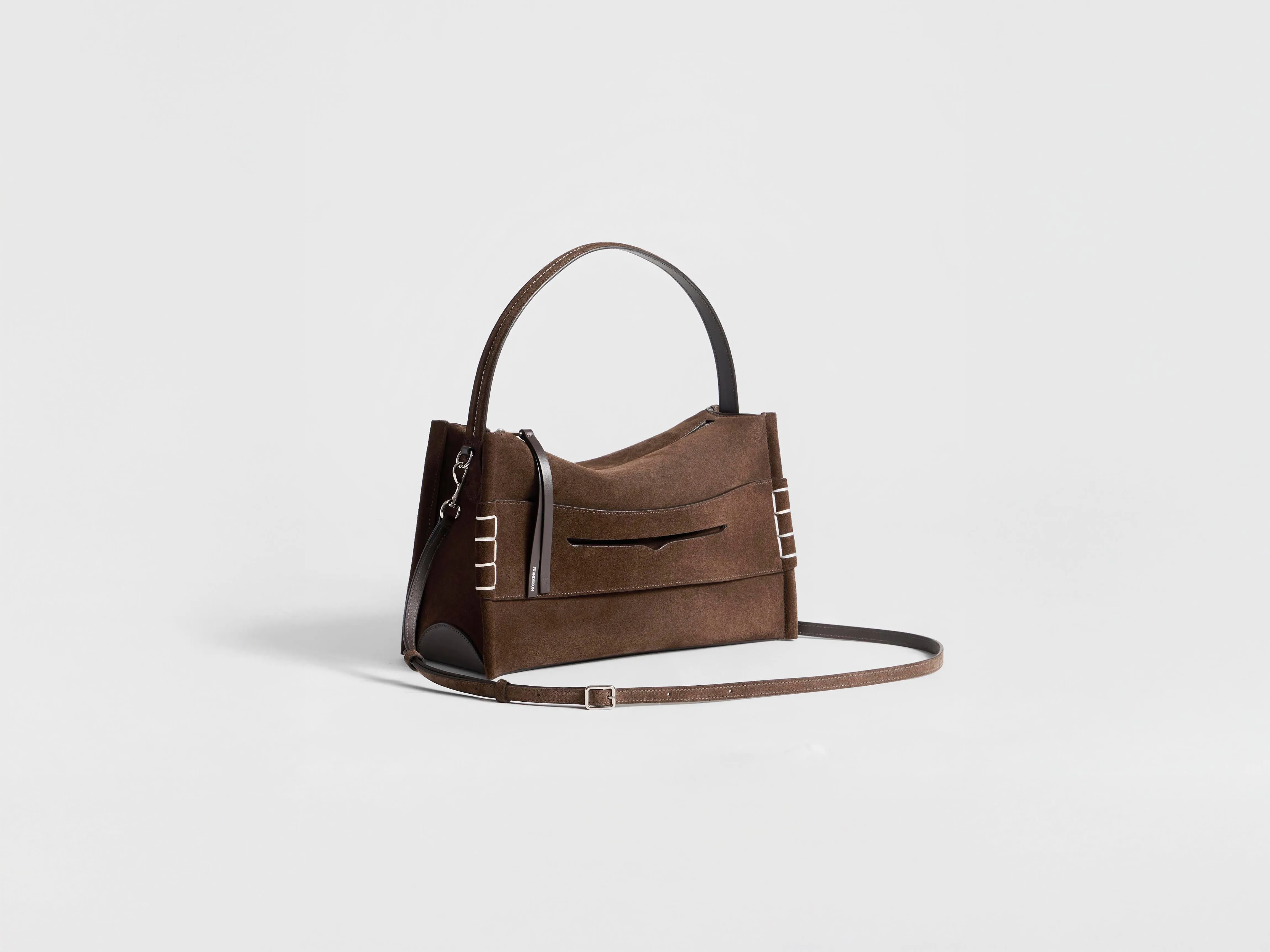 MEDIUM LOAFER BAG IN BROWN SUEDE sold by J.W. Anderson product image thumbnail 4