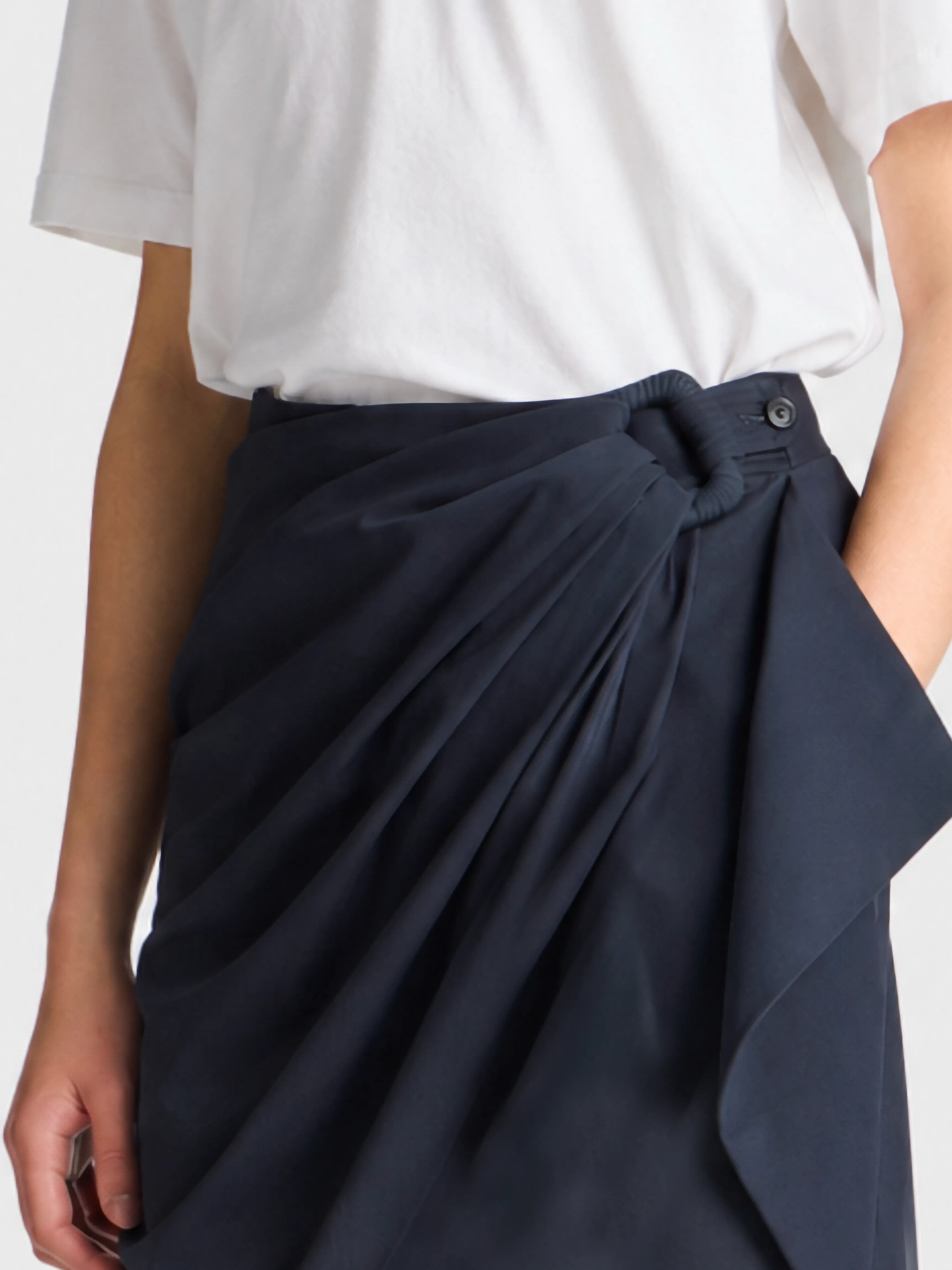 WOMENS TAILORED SHORTS IN NAVY sold by J.W. Anderson product image thumbnail 2