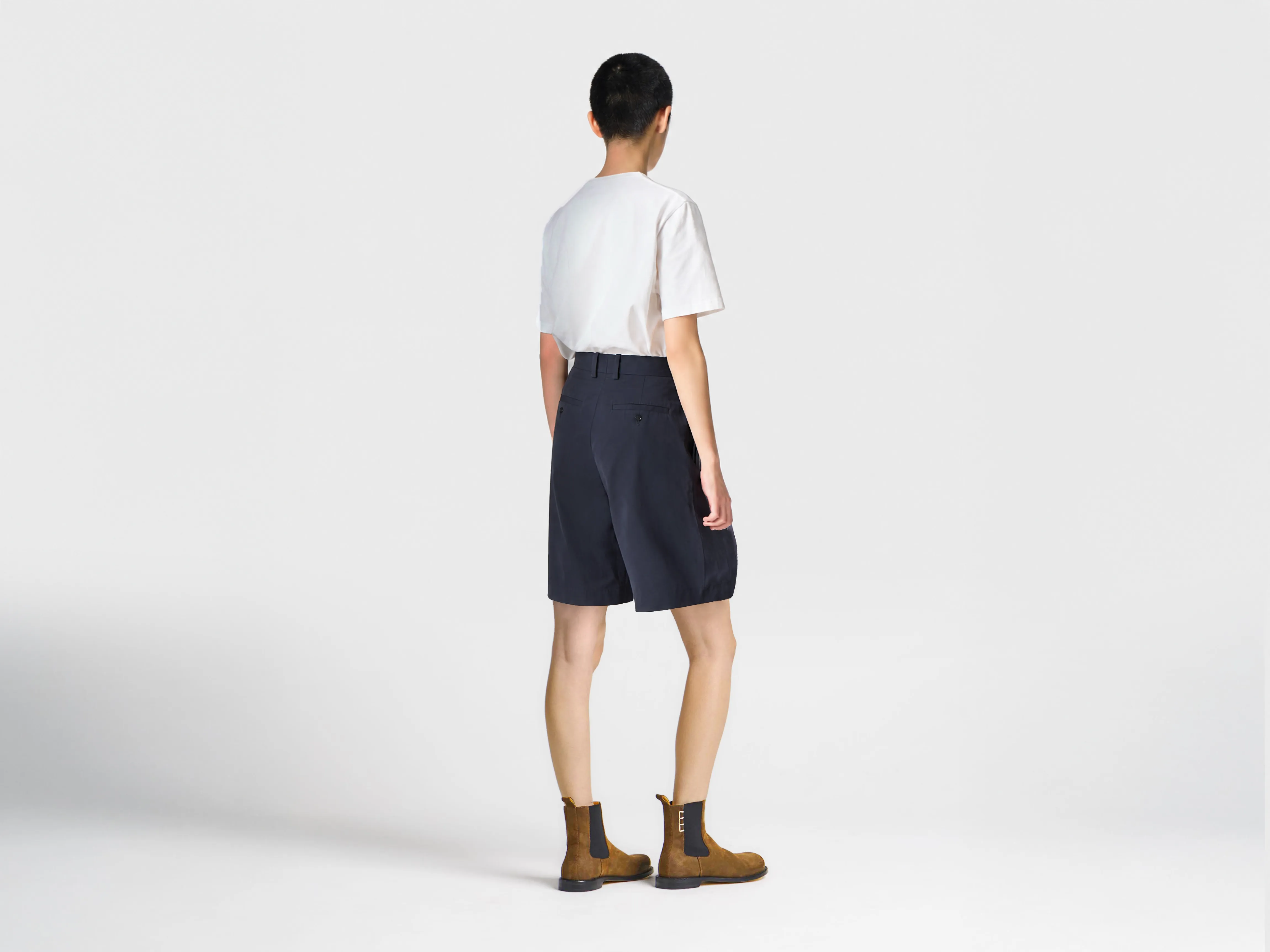 WOMENS TAILORED SHORTS IN NAVY sold by J.W. Anderson product image thumbnail 3