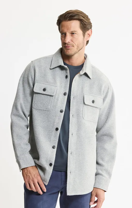 Wool Blend Overshirt sold by Jachs