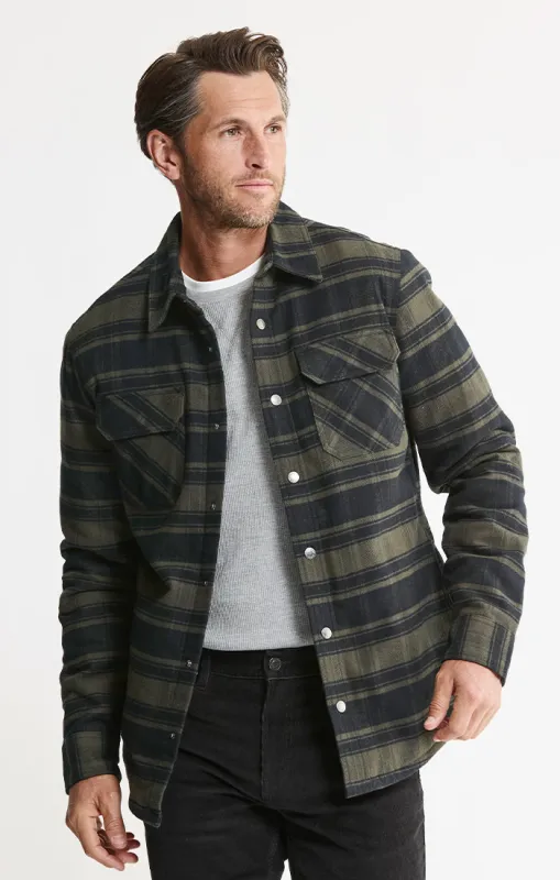 Fleece Lined Ultra Brawny Overshirt made by Jachs