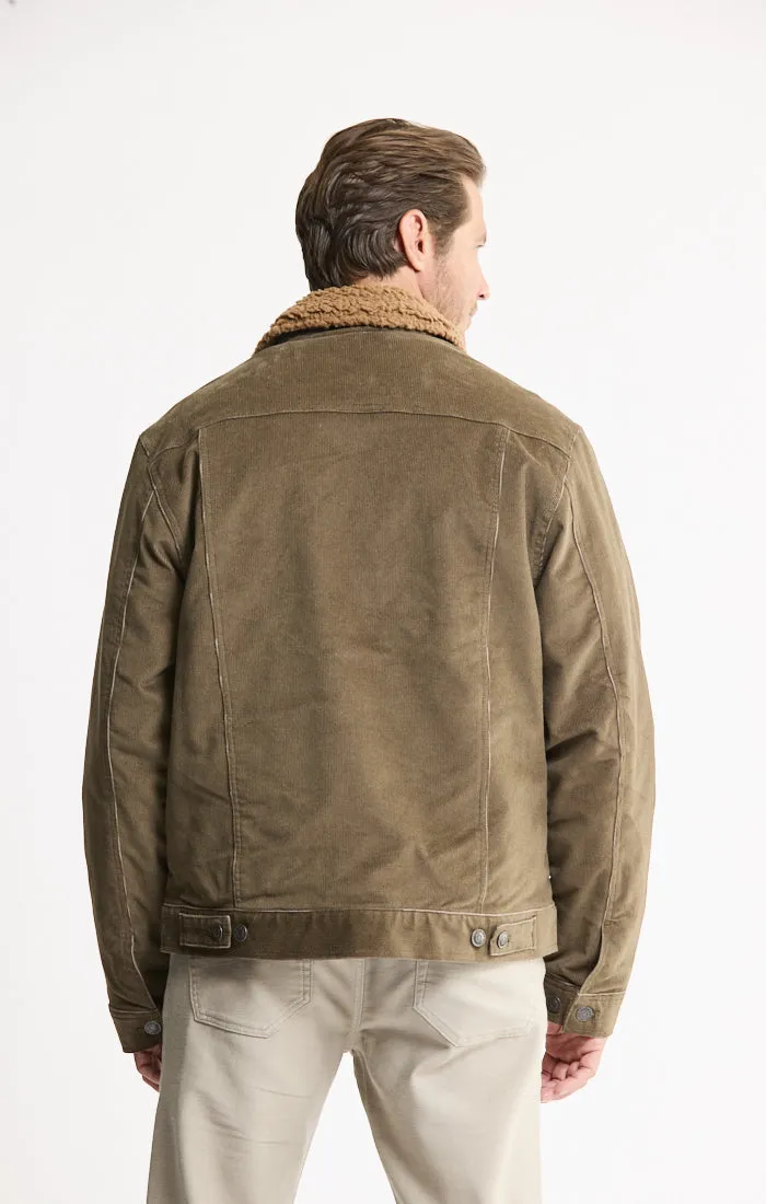 Corduroy Sherpa Lined Trucker Jacket sold by Jachs product image thumbnail 3