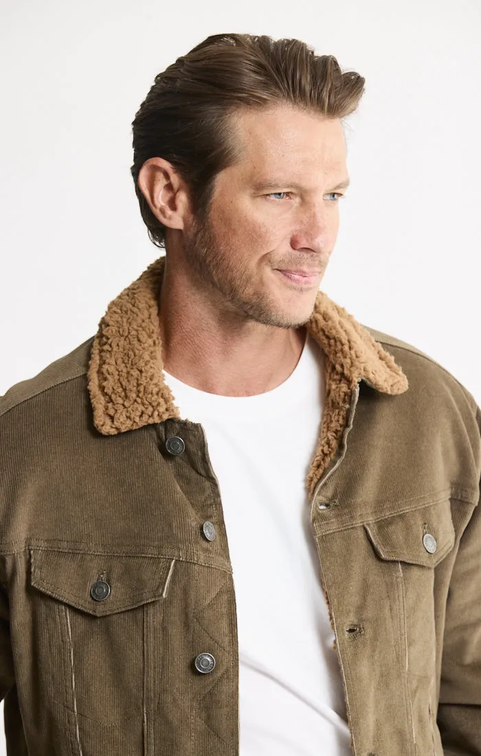 Corduroy Sherpa Lined Trucker Jacket sold by Jachs product image thumbnail 2