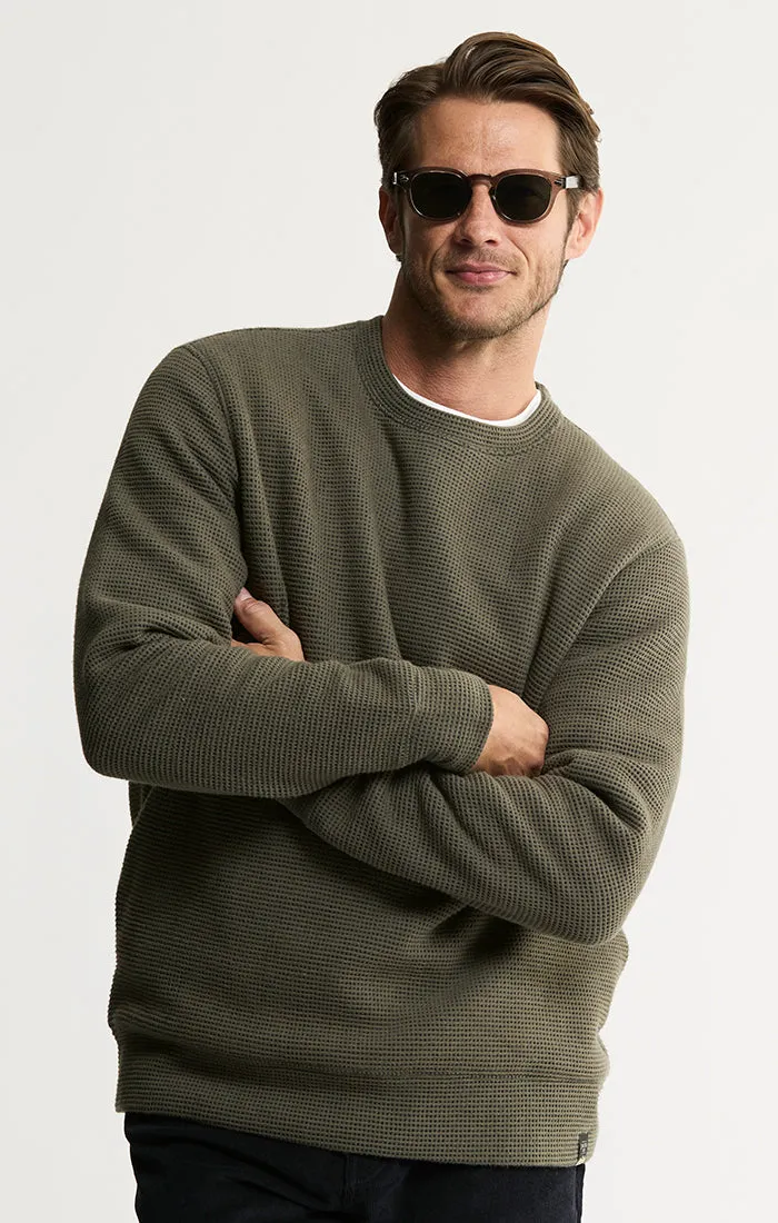 Sherpa Lined Crewneck Sweatshirt sold by Jachs