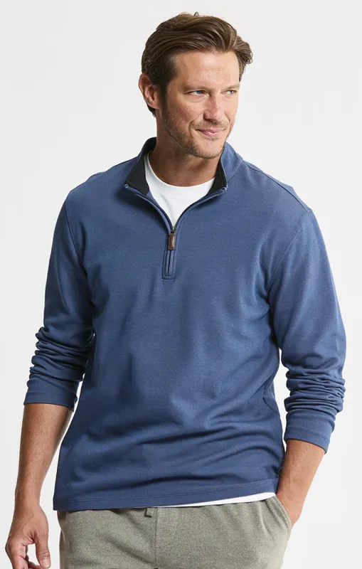 Cotton Modal Blend Quarter Zip Pullover sold by Jachs