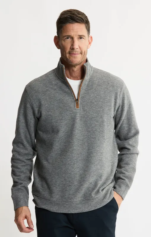 Wool Blend Quarter Zip Pullover sold by Jachs