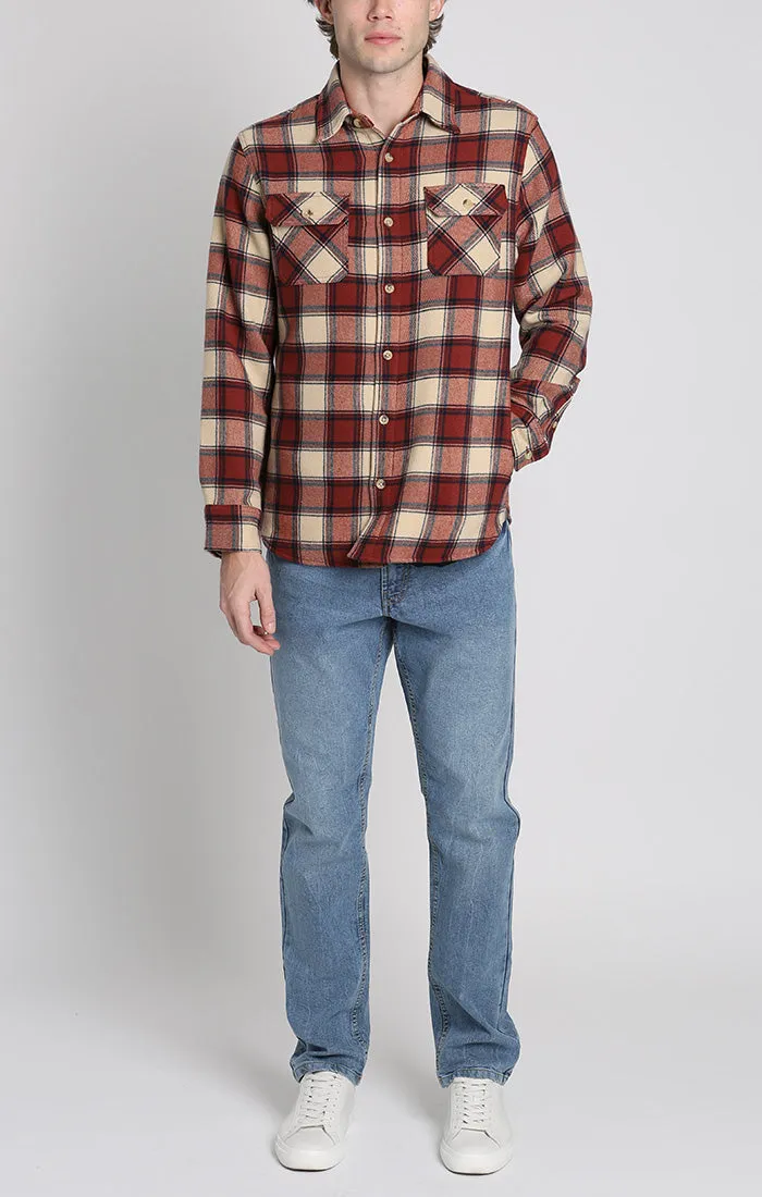 Franklin Stretch Poly Flannel Overshirt sold by Jachs product image thumbnail 4