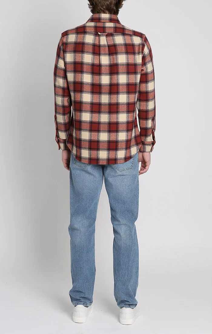 Franklin Stretch Poly Flannel Overshirt sold by Jachs product image thumbnail 5