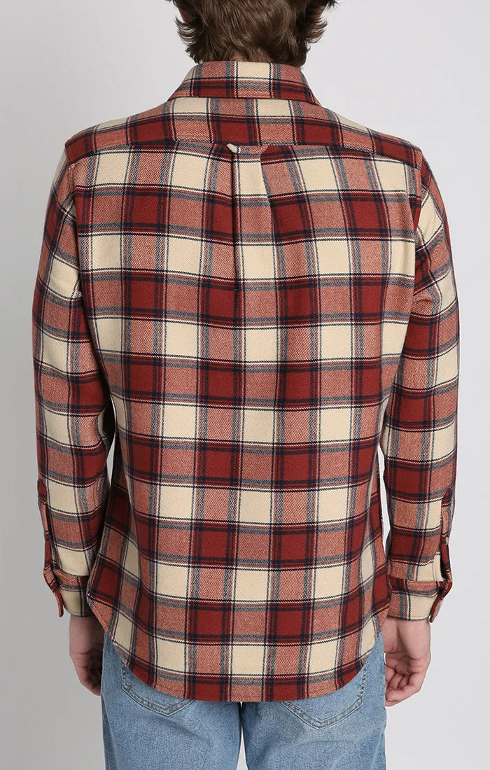 Franklin Stretch Poly Flannel Overshirt sold by Jachs product image thumbnail 3
