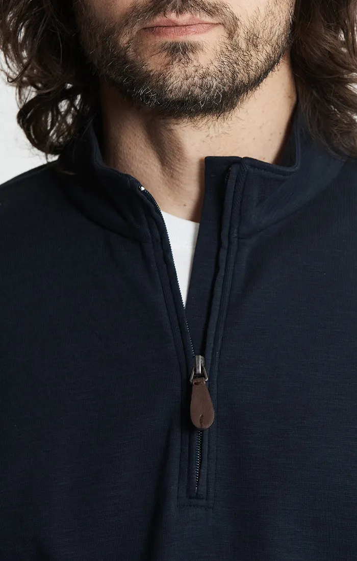 Stretch Cotton Slub Quarter Zip Pullover sold by Jachs product image thumbnail 2