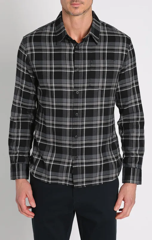 Manor 6oz Stretch One Pocket Flannel Shirt sold by Jachs