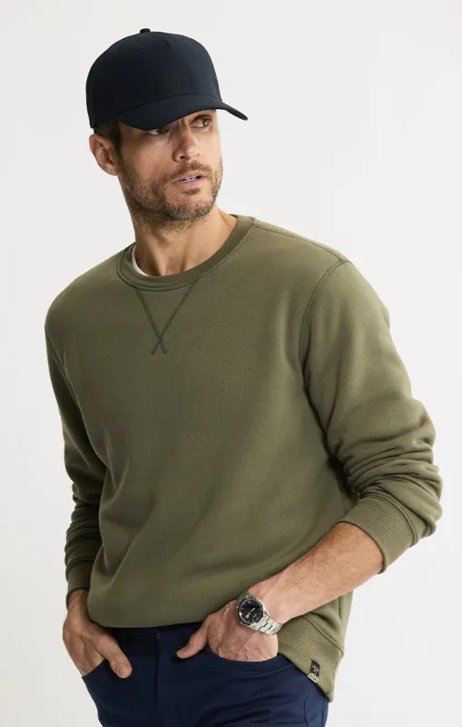 Sherpa Lined Soft Touch Fleece Crewneck sold by Jachs