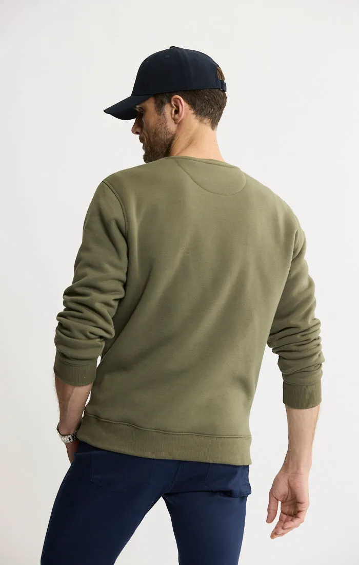 Sherpa Lined Soft Touch Fleece Crewneck sold by Jachs product image thumbnail 3