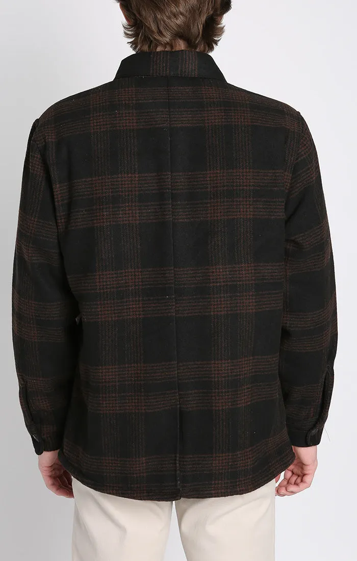 Yates Wool Blend Sherpa Lined Shirt Jacket sold by Jachs product image thumbnail 3