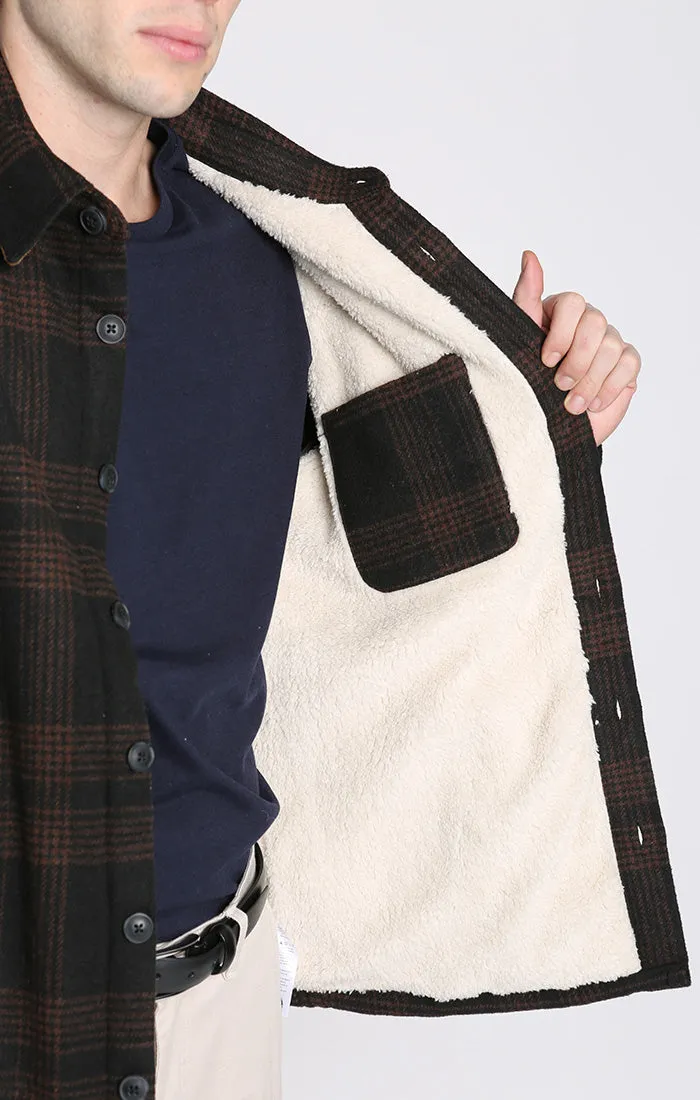 Yates Wool Blend Sherpa Lined Shirt Jacket sold by Jachs product image thumbnail 2