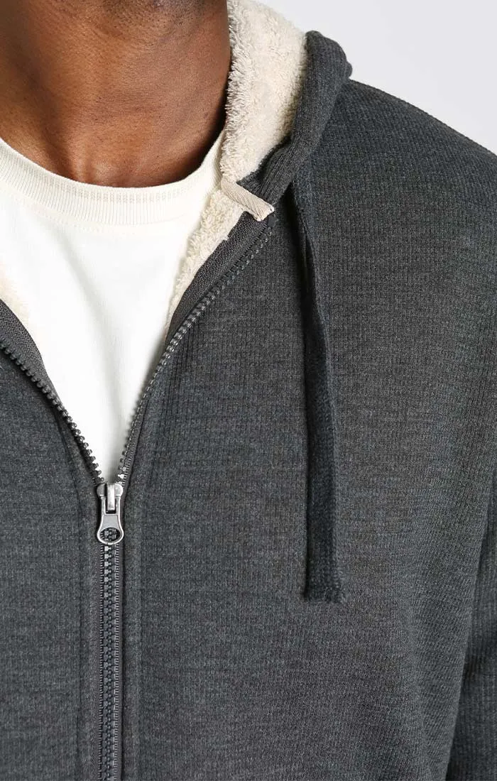 Sherpa Lined Waffle Hoodie sold by Jachs product image thumbnail 4