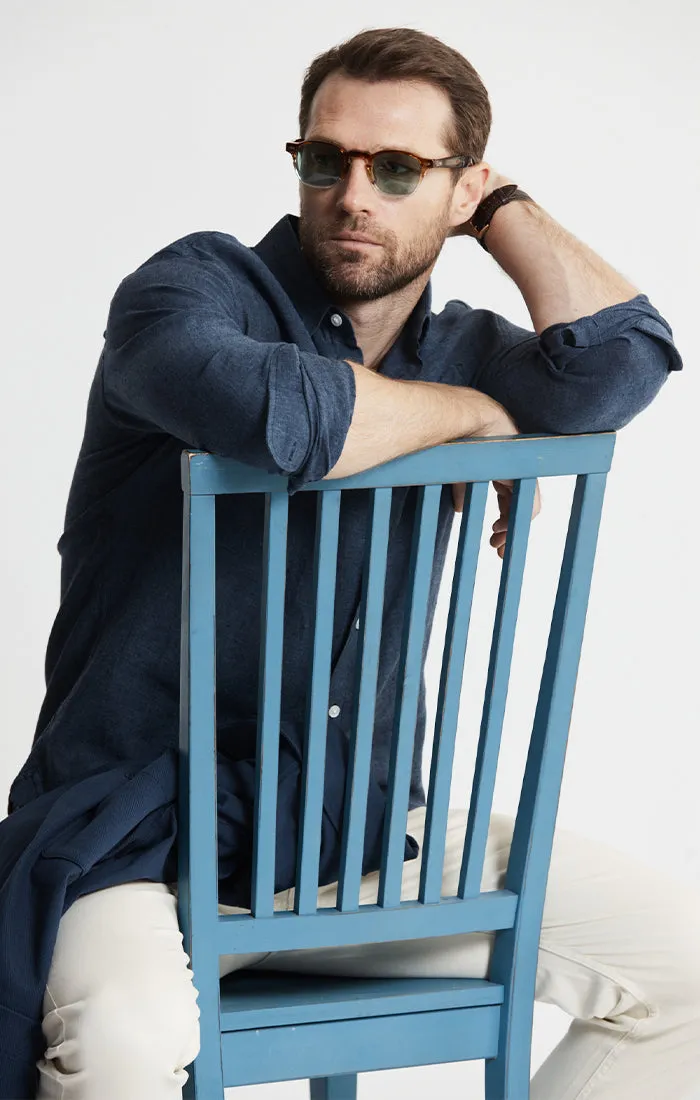 Linen Blend Button-Up Shirt sold by Jachs product image thumbnail 5