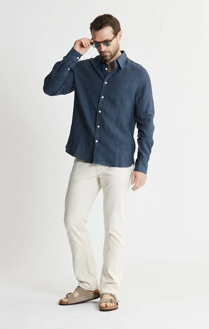 Linen Blend Button-Up Shirt sold by Jachs product image thumbnail 4